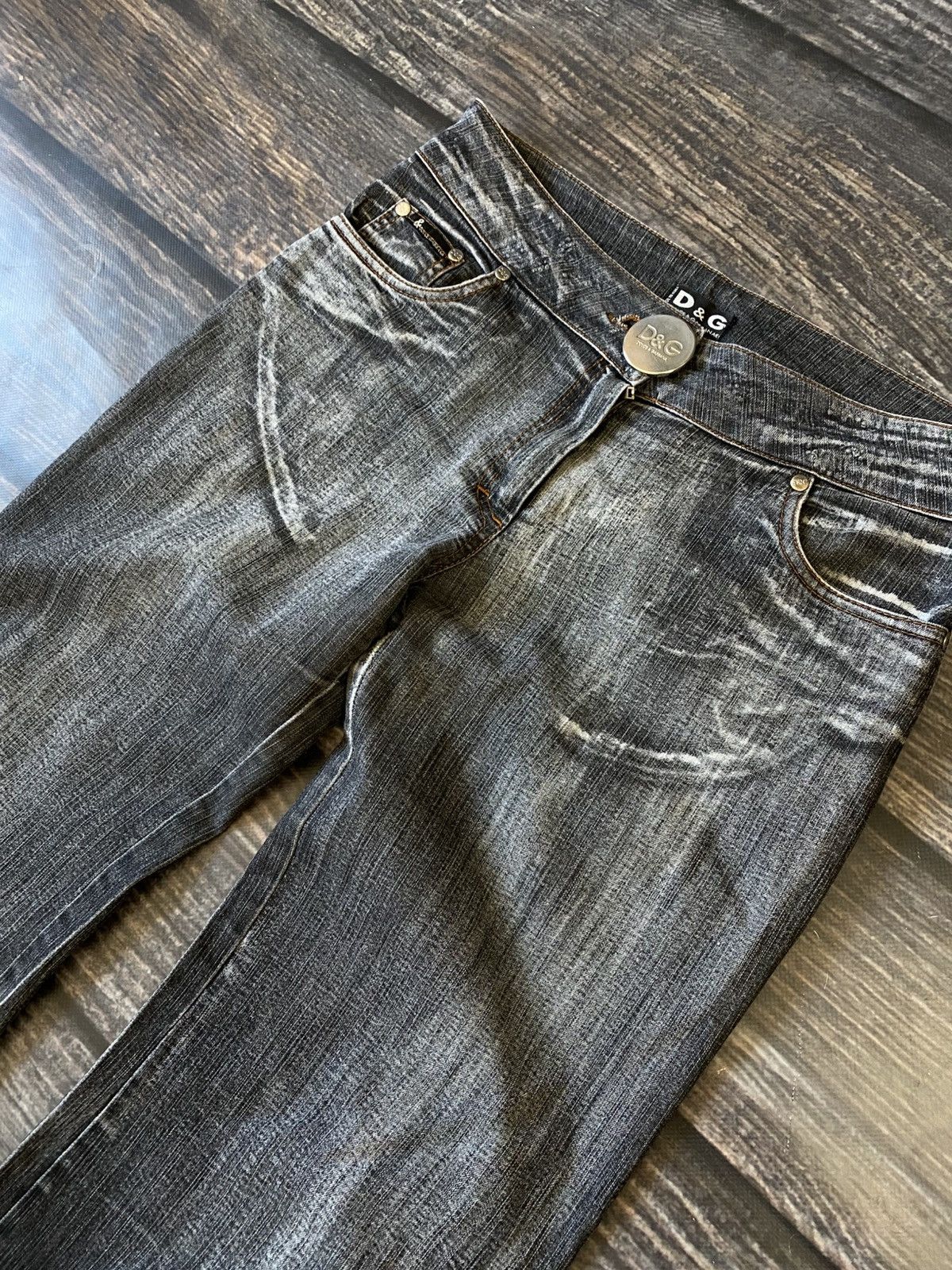 Dolce & Gabbana Dolce Gabbana Baggy Avant Garde Big Button Vintage Pants y2k Size 27" / US 4 / IT 40 - 2 Thumbnail