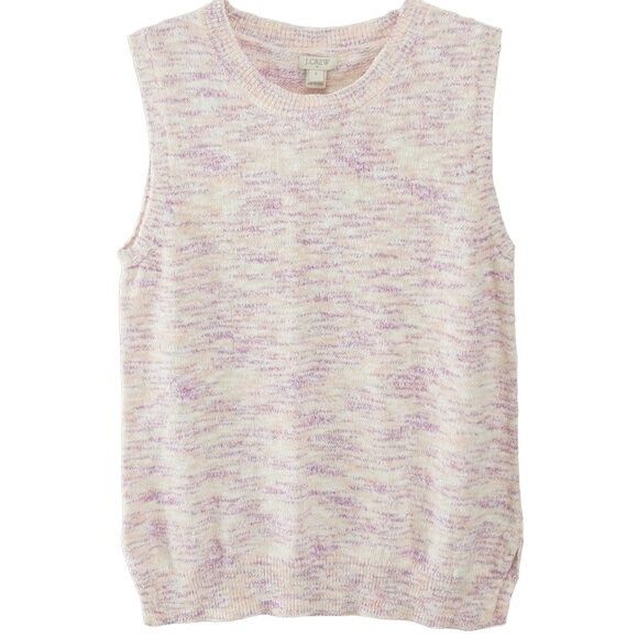 J.Crew J.Crew Factory Space Dyed Sleeveless Sweater Pink Purple & P Size S / US 4 / IT 40 - 1 Thumbnail