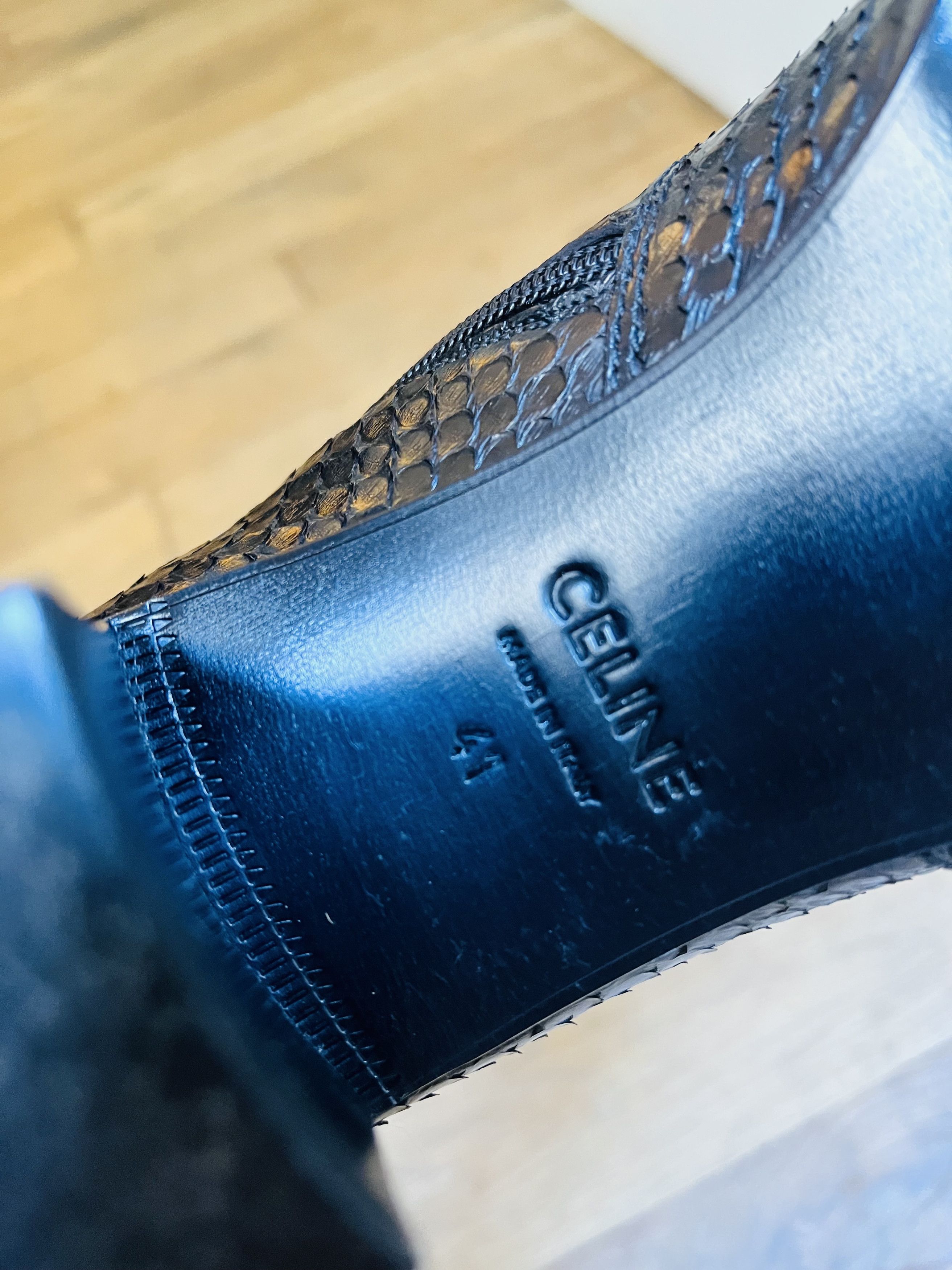 Celine × Hedi Slimane Ultra rare Celine Python Boots Size US 8 / EU 41 - 3 Thumbnail