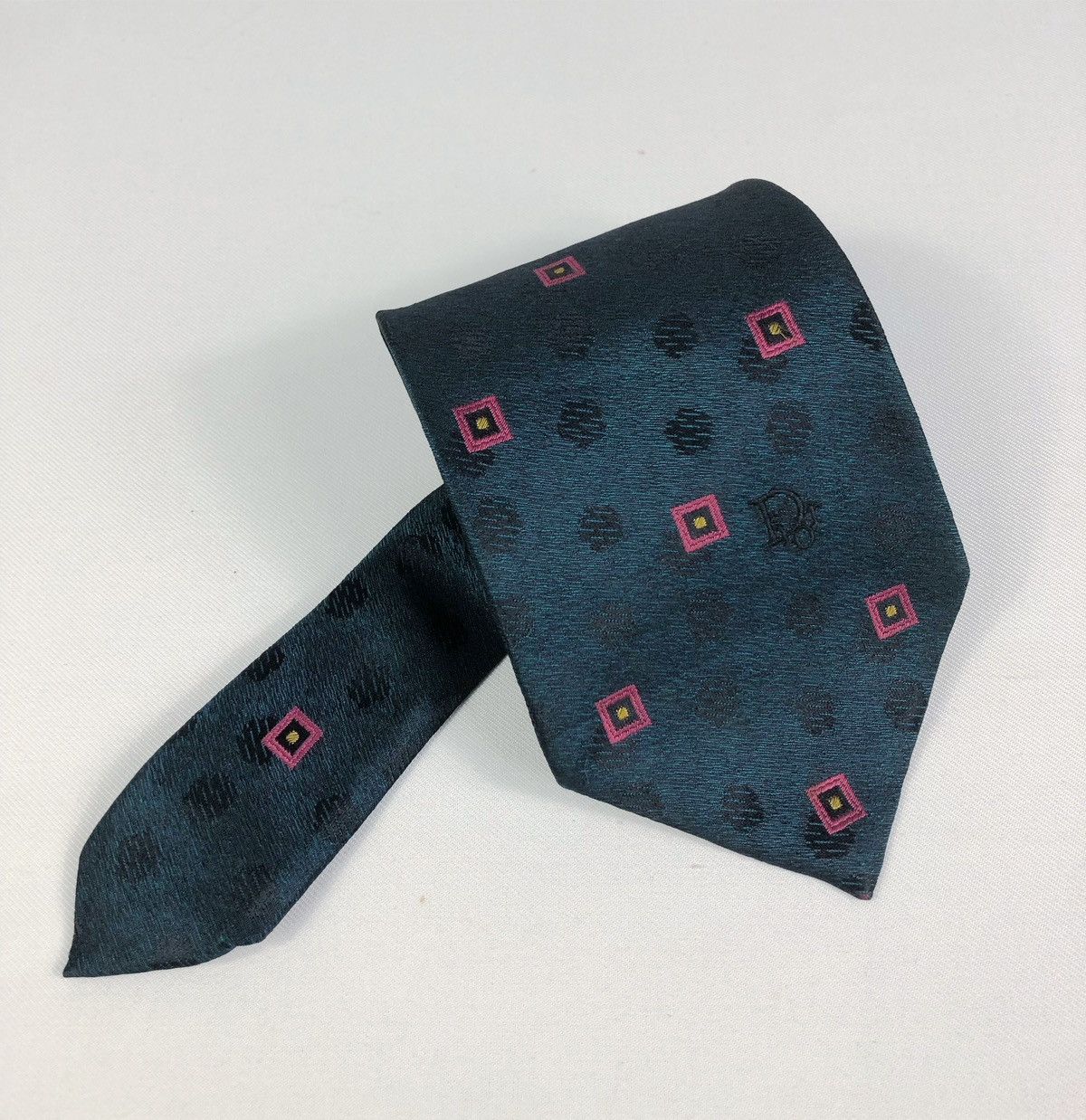 Christian Dior Monsieur Rare Vintage Christian Dior Monsieur Silk Tie Size ONE SIZE - 10 Thumbnail