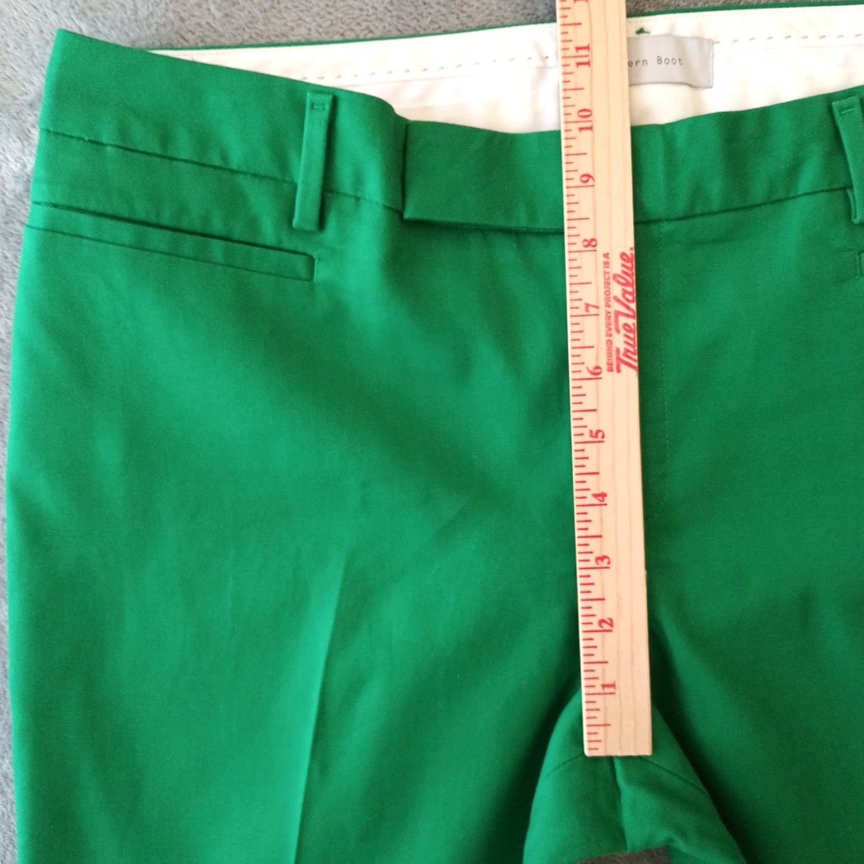 Gap Gap Womens Pants Green Size 12 Mid Rise Chino Cotton Boot 36x29 Size 34" / US 12 / IT 48 - 4 Thumbnail