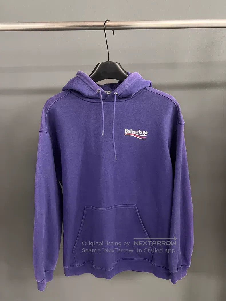 Balenciaga Balenciaga Letter pattern embroidered hooded long sleeve s Size US L / EU 52-54 / 3 - 1 Thumbnail