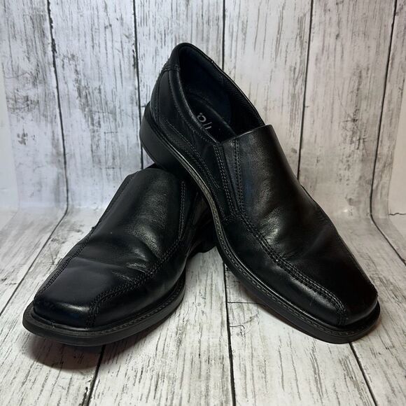 Ecco ECCO Men’s New Jersey Loafer Shoes Leather Black Slip On siz Size US 8 / EU 41 - 1 Thumbnail