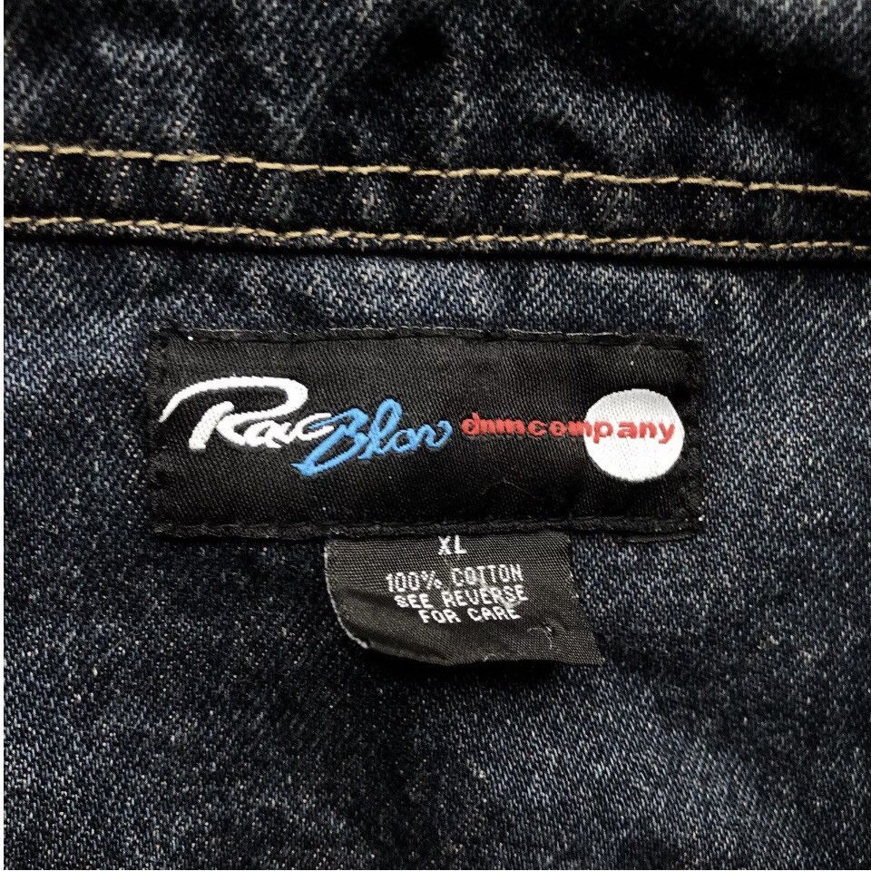 Other Raw Blue Jeans Vintage Embroidered Stonewash Denim Jacket Size US XL / EU 56 / 4 - 3 Thumbnail