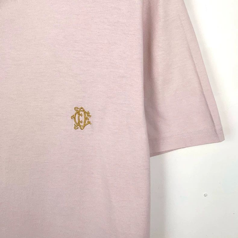 Dior Dior Logo embroidery round-neck pink cotton short-sleeved T Size US M / EU 48-50 / 2 - 4 Thumbnail