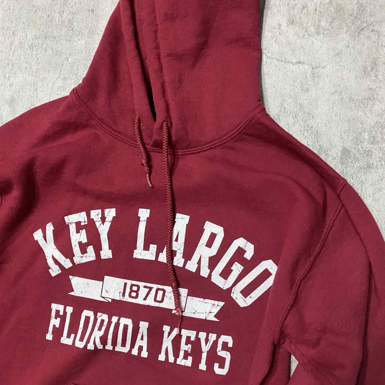 Other Burgundy and white Key Largo Florida Keys hoodie #streetwear Size US S / EU 44-46 / 1 - 2 Thumbnail