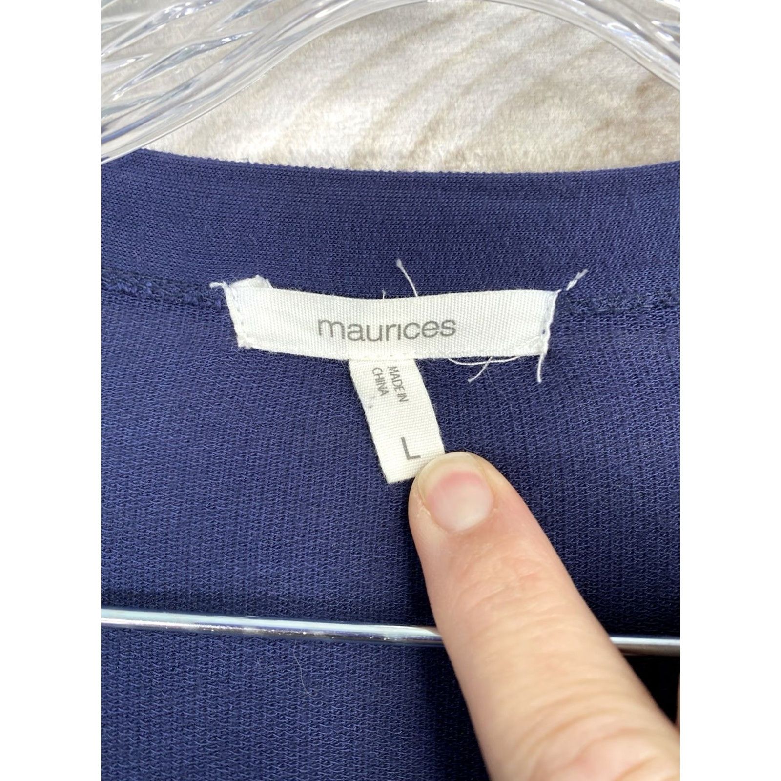Vintage Maurices Cardigan Womens L Blue Tie Dye Casual Boho Open Front Lightweight V-Neck Sweater Mens Size L / US 10 / IT 46 - 4 Thumbnail