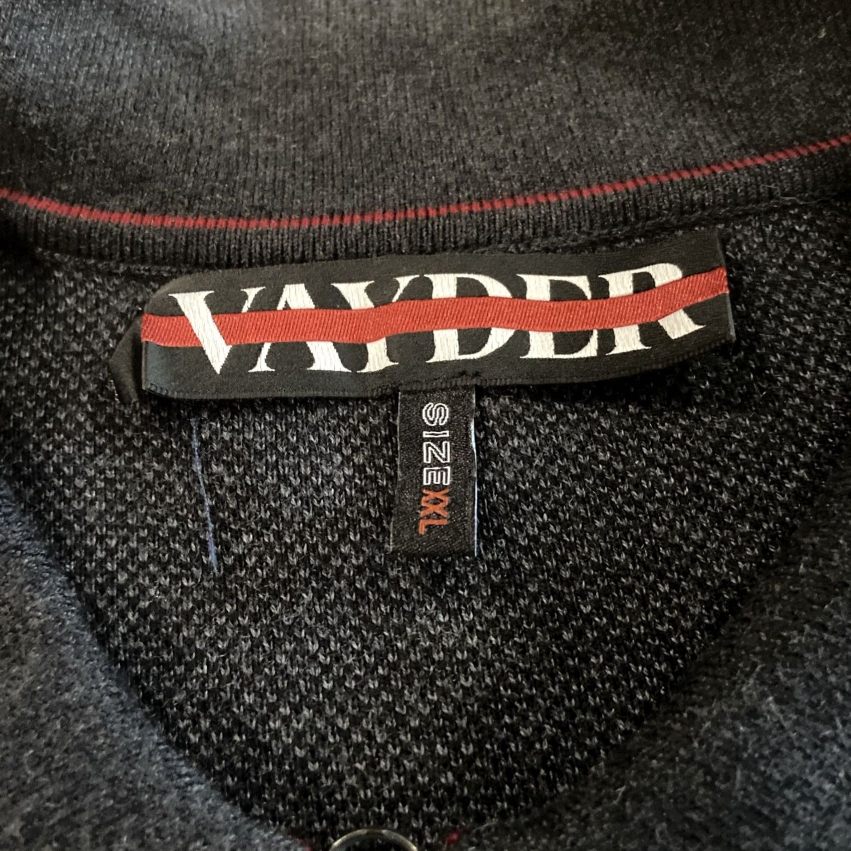 Vintage VAYDER Arnold 1/4 Zip Polo Shirt Sweater Black 2XL Mens Shirt Polo 1/4 Zip Size US XXL / EU 58 / 5 - 2 Thumbnail