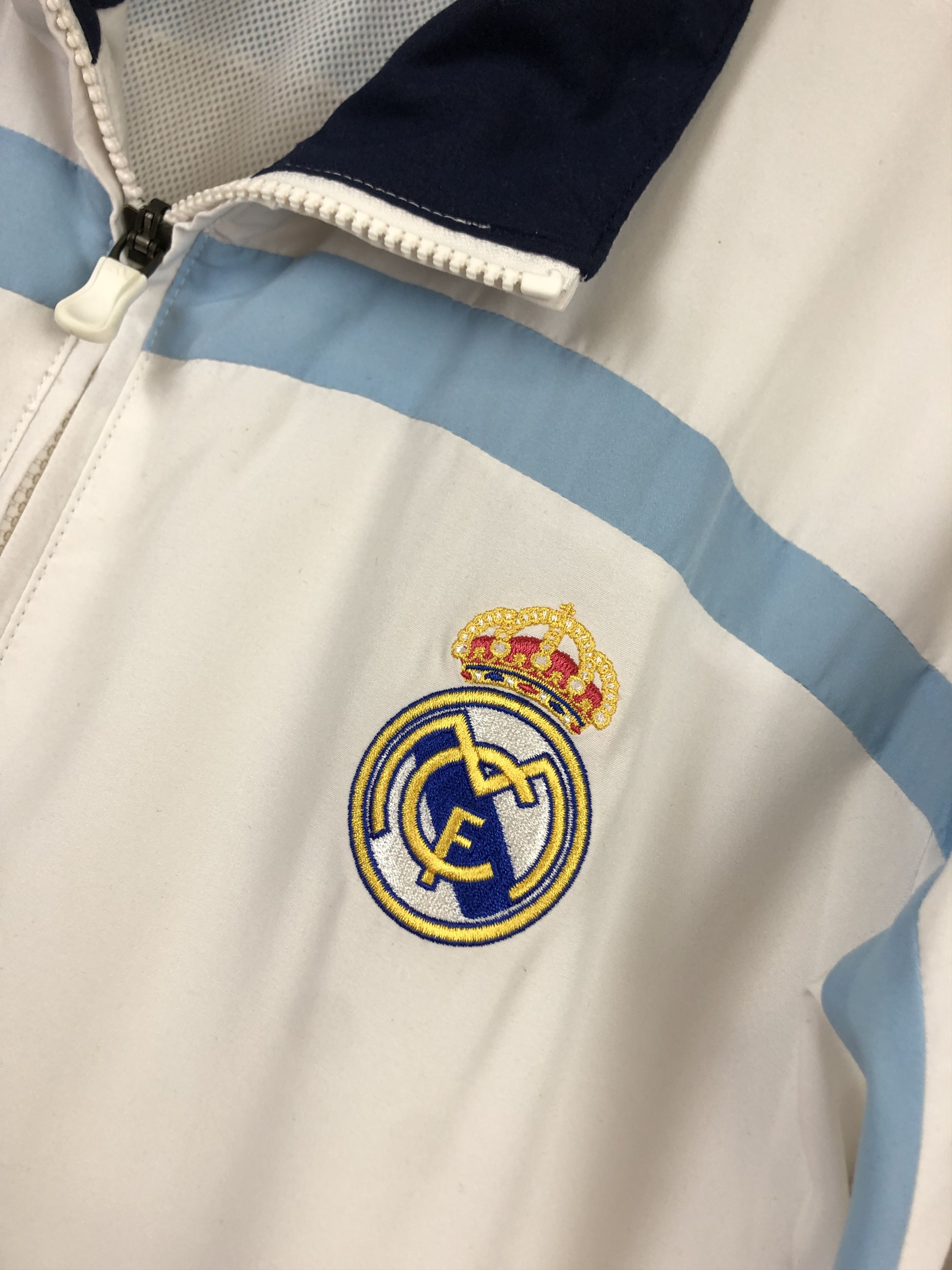 Adidas Vintage Real Madrid Football Jacket Soccer Track Top Rare Size US L / EU 52-54 / 3 - 5 Thumbnail