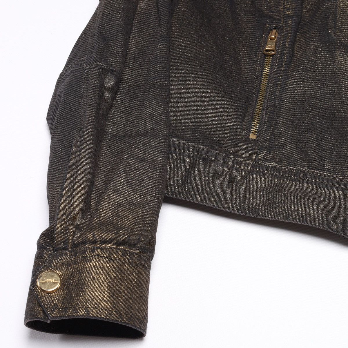 Ralph Lauren Ralph Lauren Jeans Co Bronze Brown Glitter jacket Biker Crop Size XS / US 0-2 / IT 36-38 - 11 Thumbnail