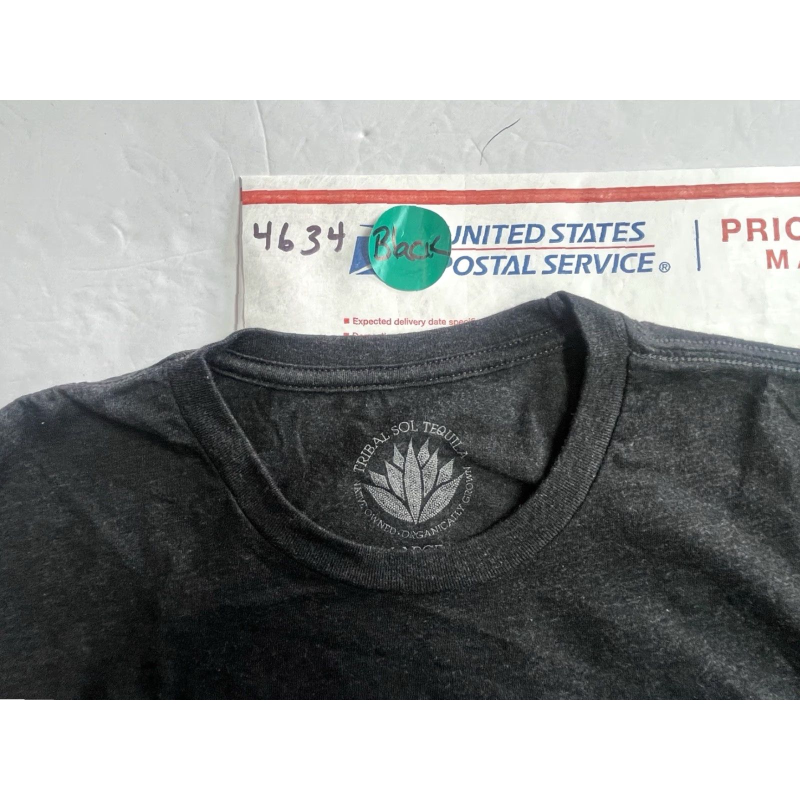 Vintage Tequila Men T-Shirt Tribal Sol Tequila Black Crew Neck Short Sleeve L Black Graphic Print Shirt Mens Size US L / EU 52-54 / 3 - 6 Thumbnail
