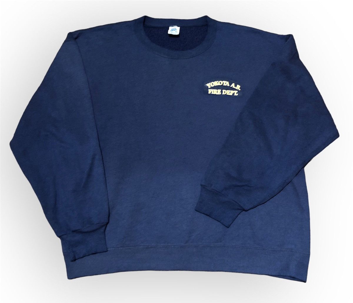 Vintage Rare Vintage 80s Yakota A.B Fire Dept sweat firefighter Size US XL / EU 56 / 4 - 4 Thumbnail
