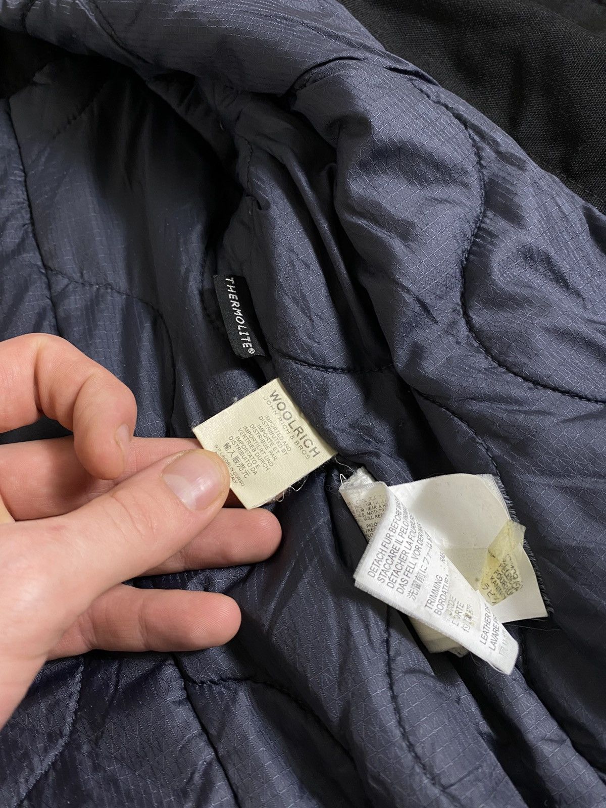 Japanese Brand Woolrich John Rich & Bros Quilted Lining Belted Trench Coat Size XL / US 12-14 / IT 48-50 - 8 Thumbnail