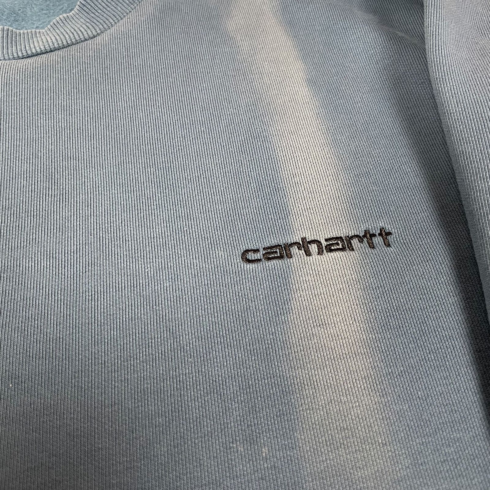 Carhartt Carhartt WIP Mens blue Fleece Script Embroidery Sweatshirt M Size US M / EU 48-50 / 2 - 2 Thumbnail