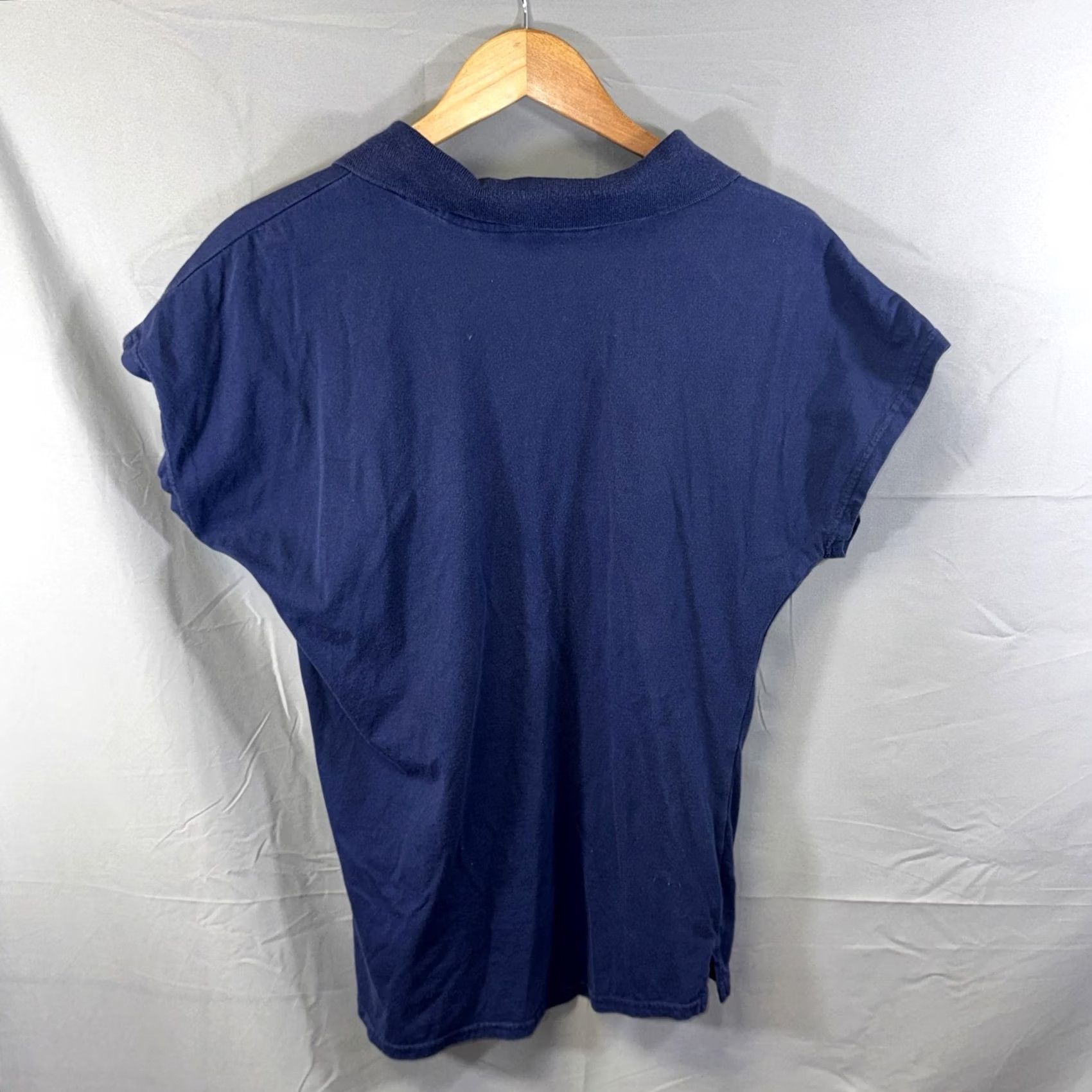 Nike Nike Polo Shirt Womens Large Navy Blue Embroidered Swoosh Collared Golf Casual Size L / US 10 / IT 46 - 2 Thumbnail