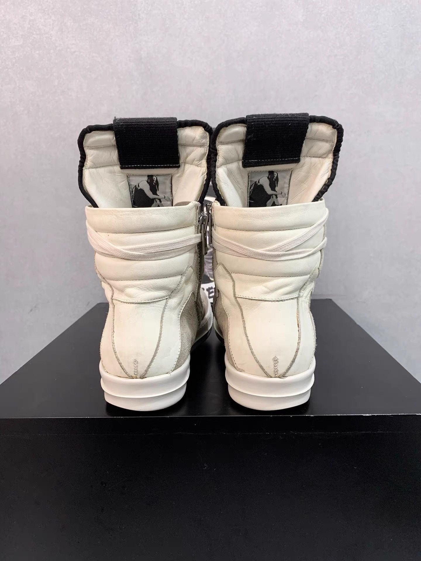 Rick Owens Rick Owens Grey Suede Triangle Geobasket K34 Size US 7 / EU 40 - 7 Thumbnail