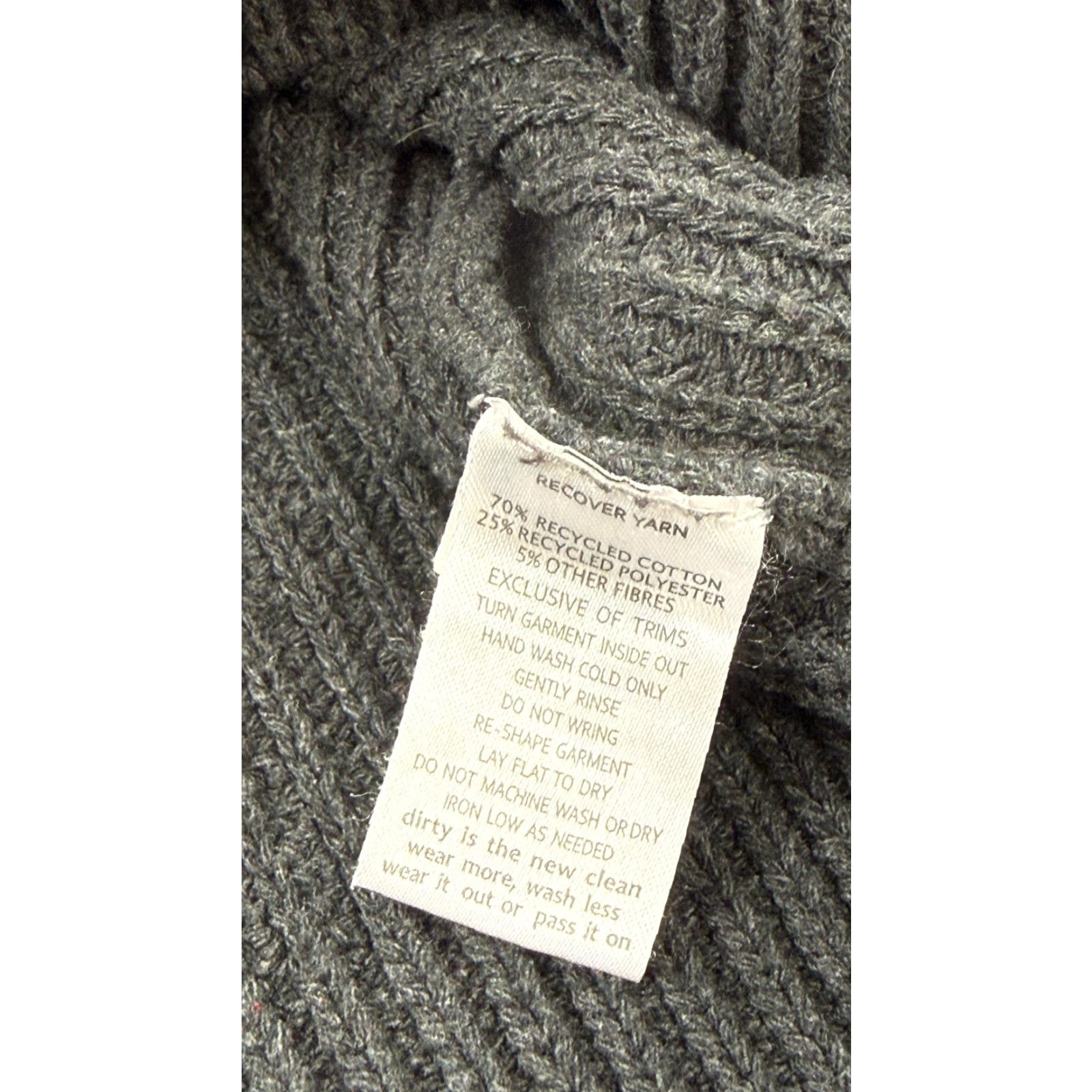 Toad&Co Sweater Womens Medium Black Rib Knit Cropped Pullover Recycled Cotton
