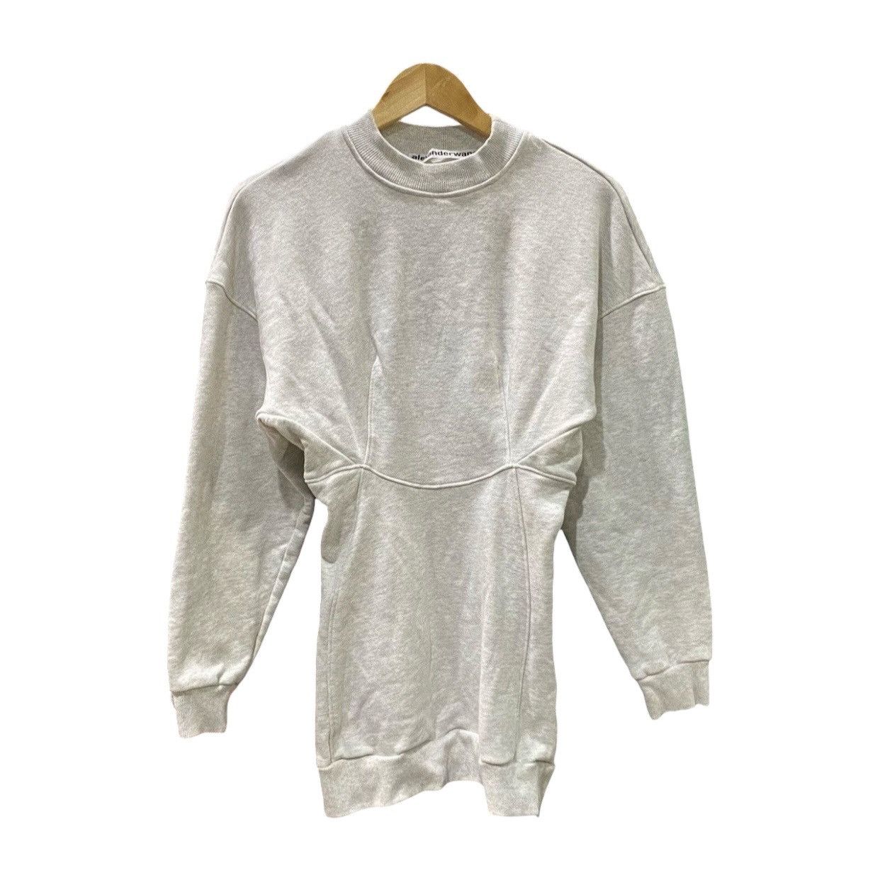 Alexander Wang Alexander Wang Corset Cinched Waist Sweatshirt Dress Grey S Size S / US 4 / IT 40 - 1 Thumbnail