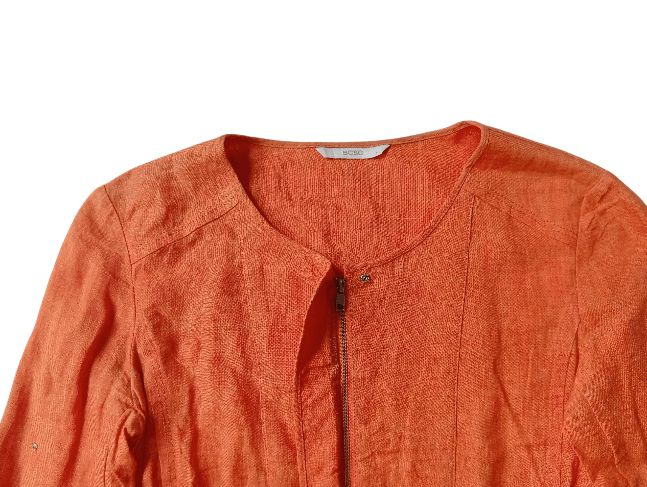 Bcbgmaxazria BCBG linen crop outer Size S / US 4 / IT 40 - 2 Thumbnail