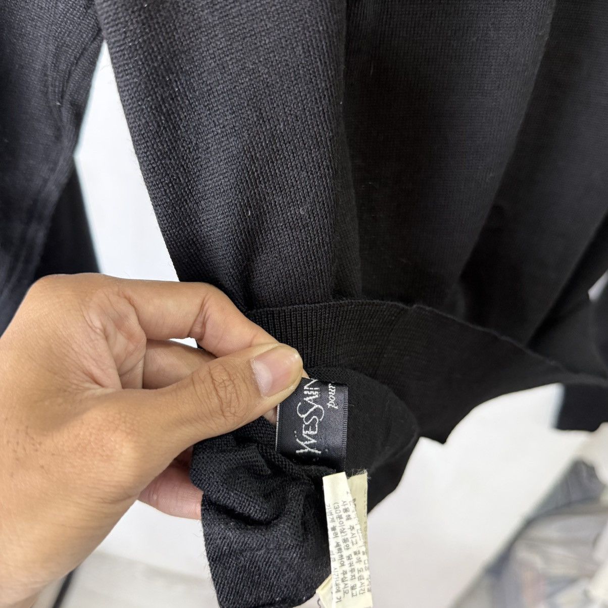 Yves Saint Laurent Vintage Yves Saint Laurent YSL turtleneck sweatknit black Size US XL / EU 56 / 4 - 5 Thumbnail