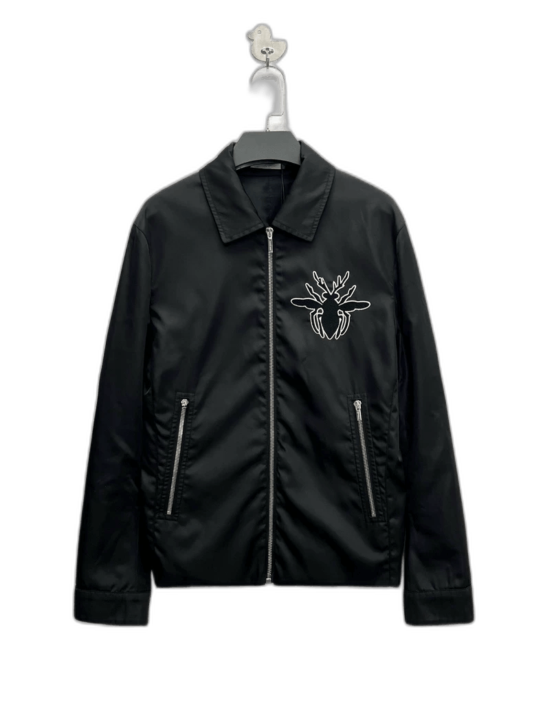 Dior Dior Black Embroidered Logo Zip Jacket-yf Size US M / EU 48-50 / 2 - 1 Thumbnail