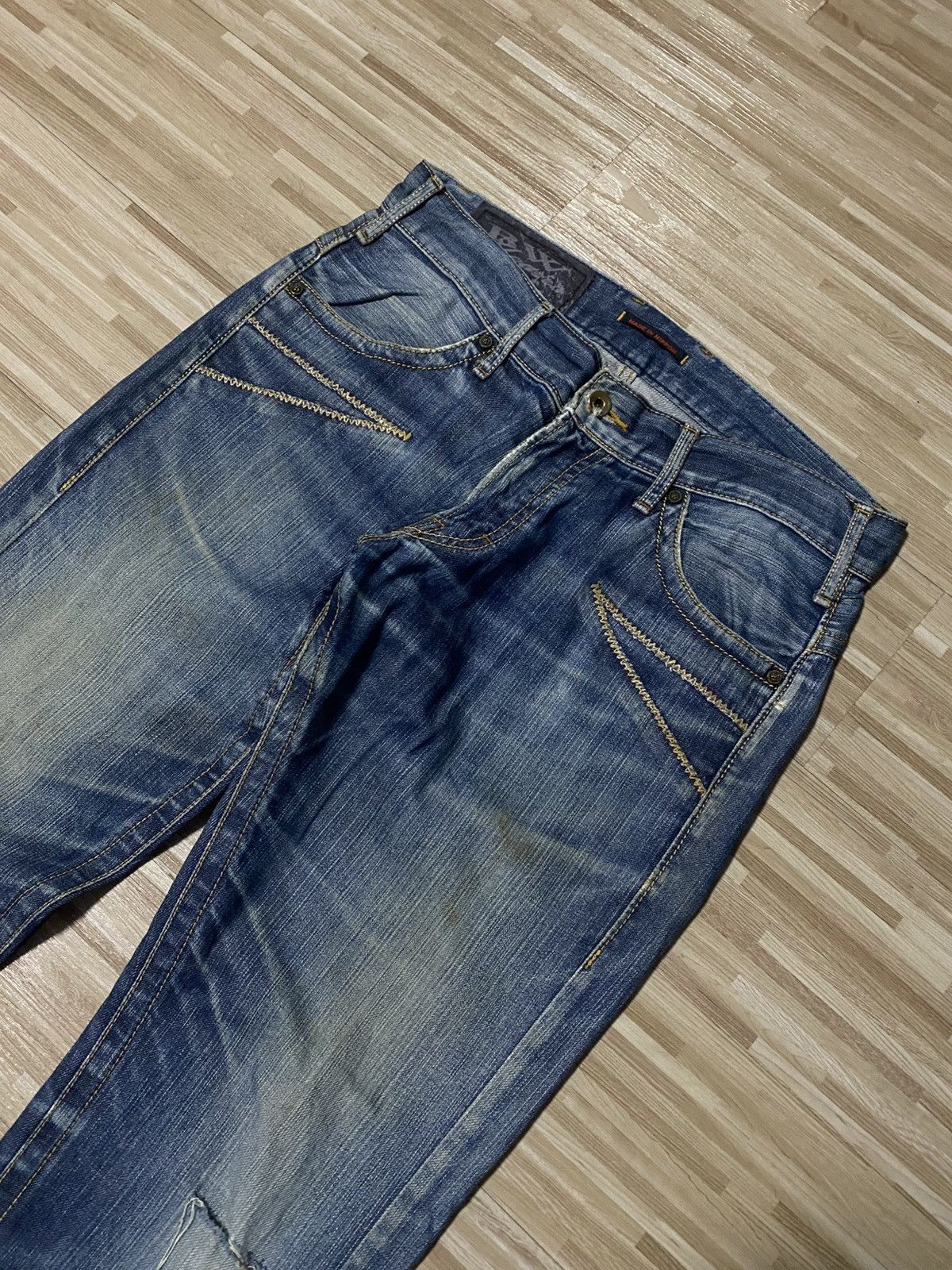 Japanese Brand 💥FLARE BLUEWAY JEANS💥 Size US 33 - 4 Thumbnail