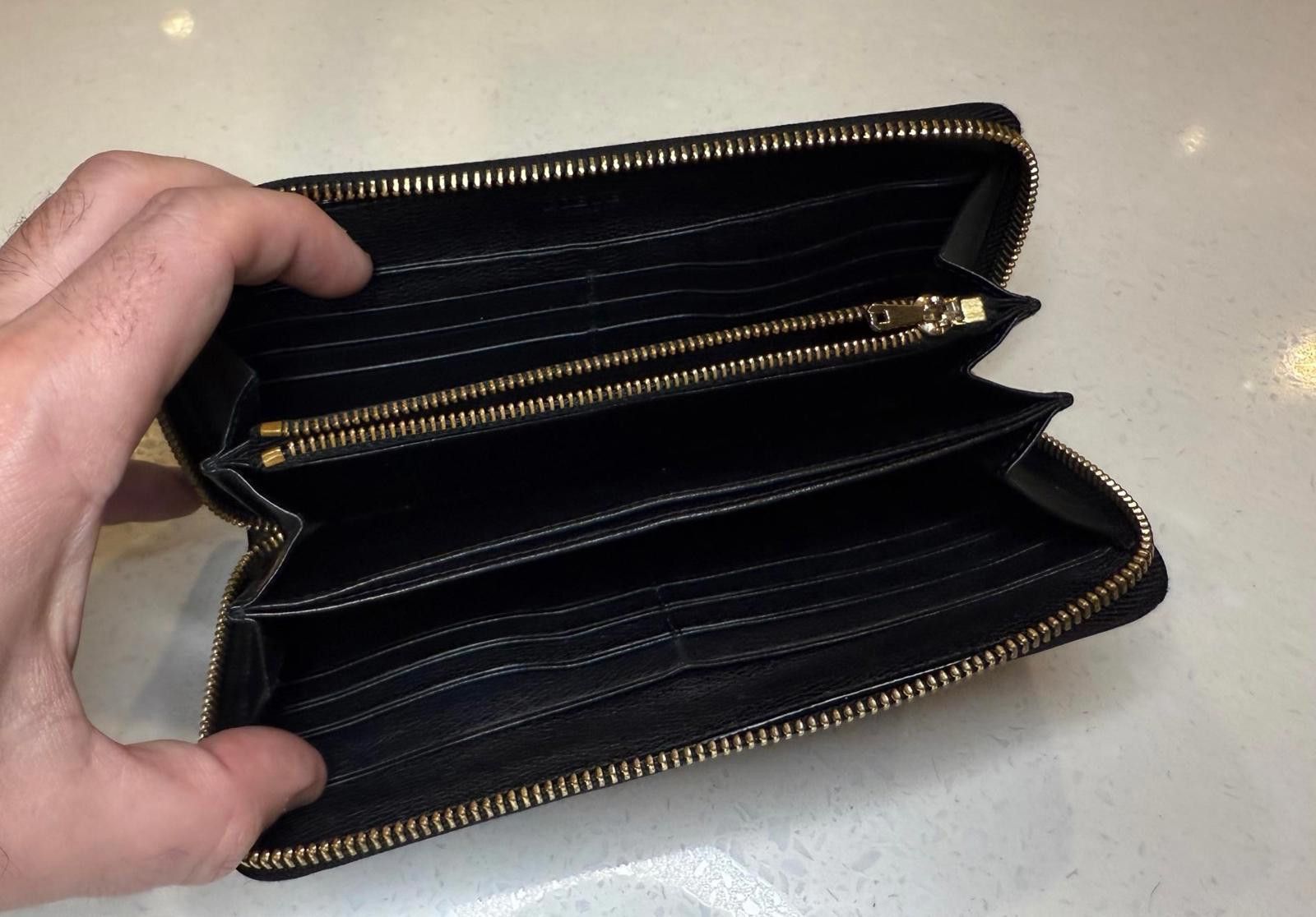 Loewe Loewe Amazona Anagram Long Wallet – Classic Black Leather Size ONE SIZE - 6 Thumbnail