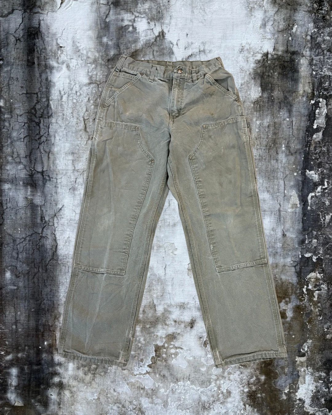 Carhartt Moss Green Carhartt Double Knee Pants - B136 MOS Size US 30 / EU 46 - 3 Thumbnail