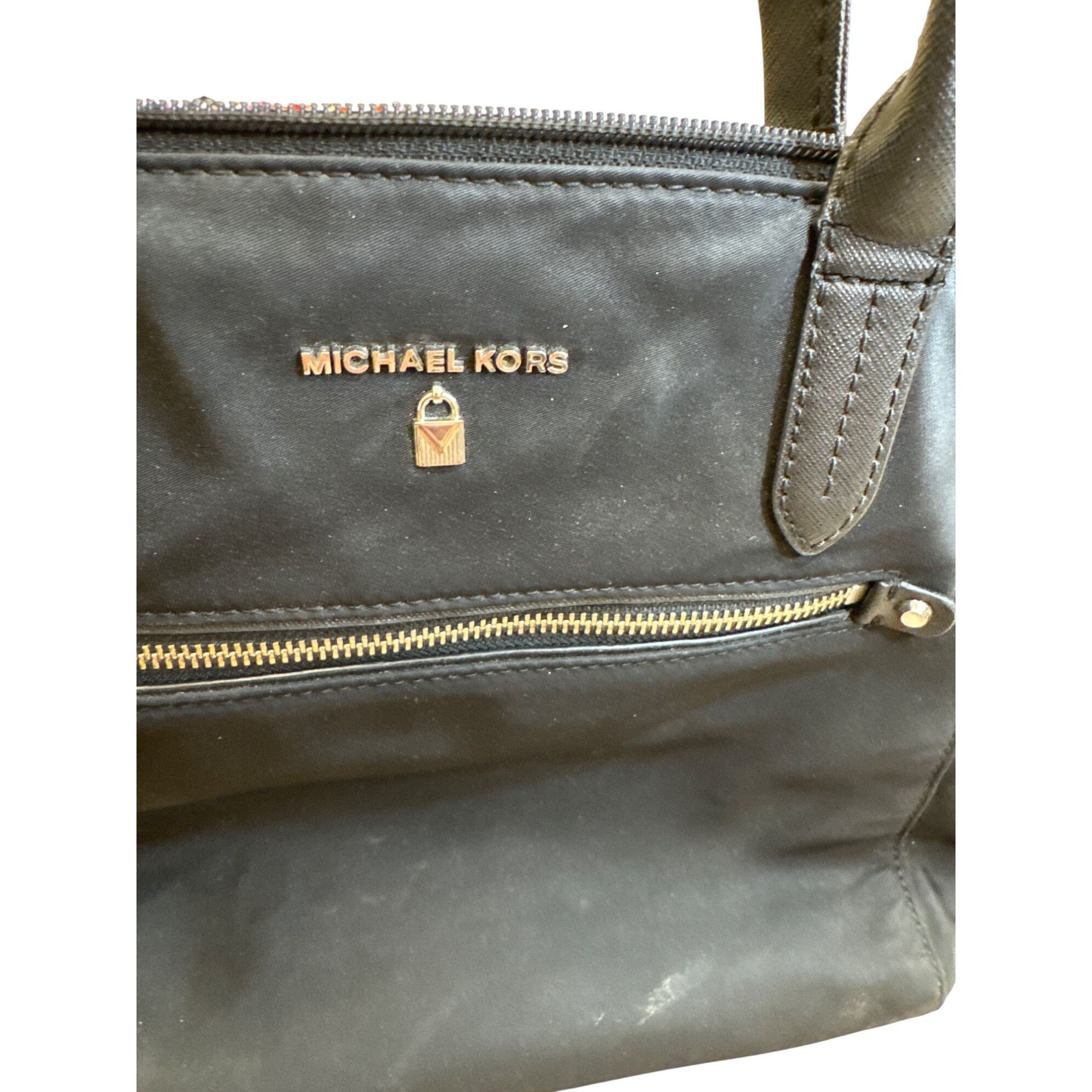 Michael Kors Michael Kors womens black canvas handbag tote SKU 7990 Size ONE SIZE - 2 Thumbnail