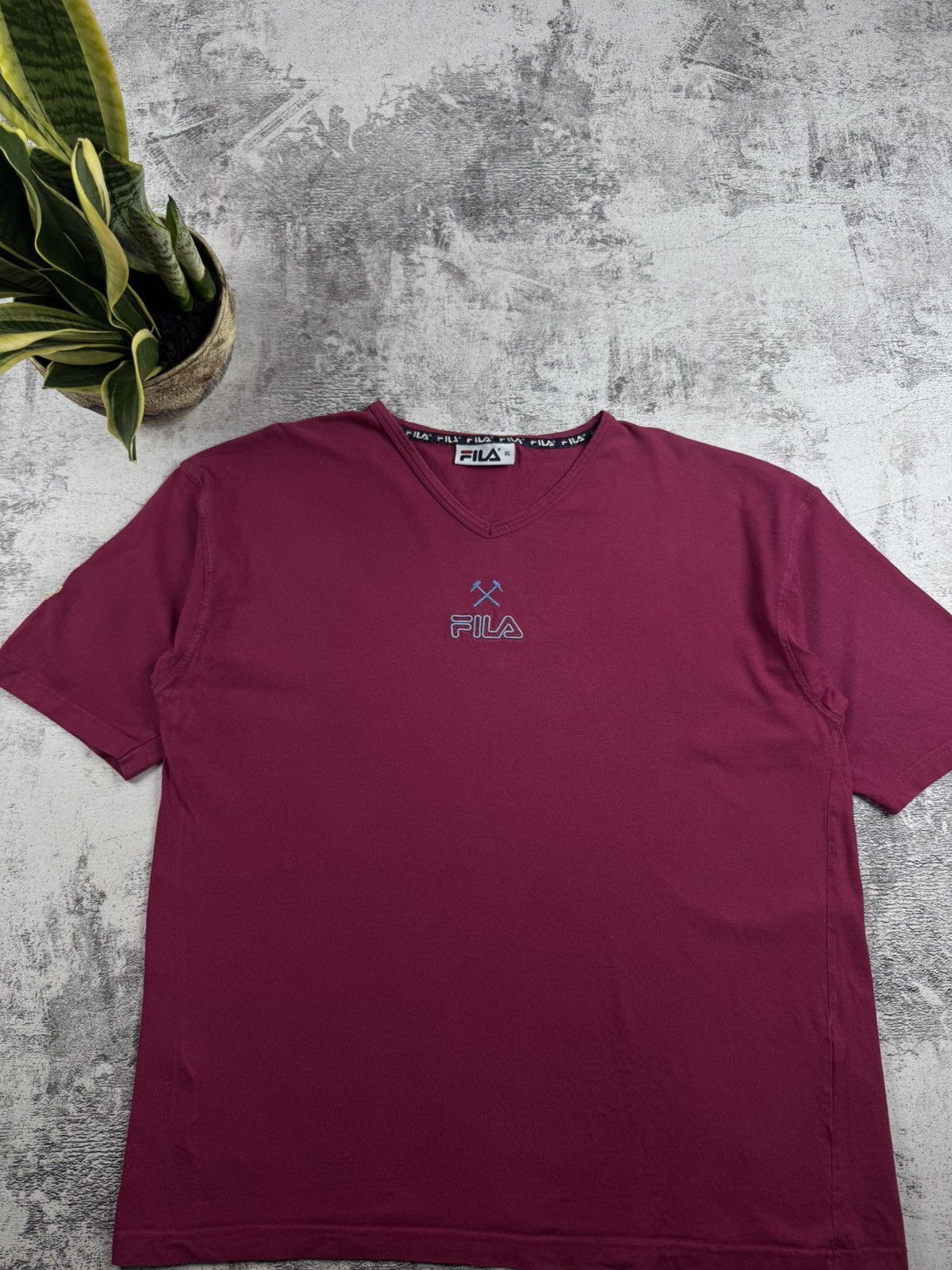 Fila West Ham 1999 2001 Fila Vintage Red Cotton XLarge Soccer Football T Shirt Jersey Size US XL / EU 56 / 4 - 5 Thumbnail