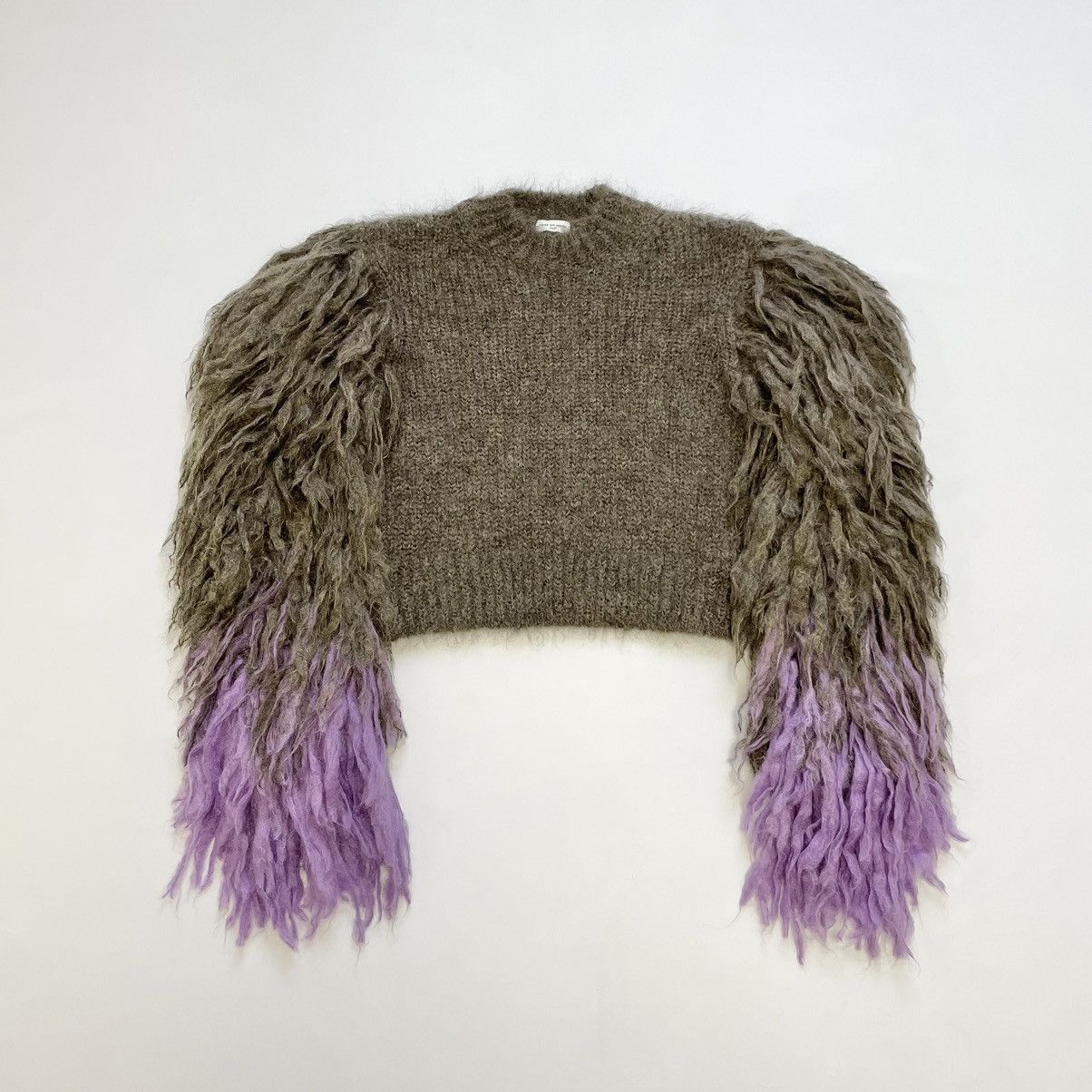 Dries Van Noten ‘Pom Pom Sleeves’ Mohair Sweater Size S / US 4 / IT 40 - 2 Thumbnail