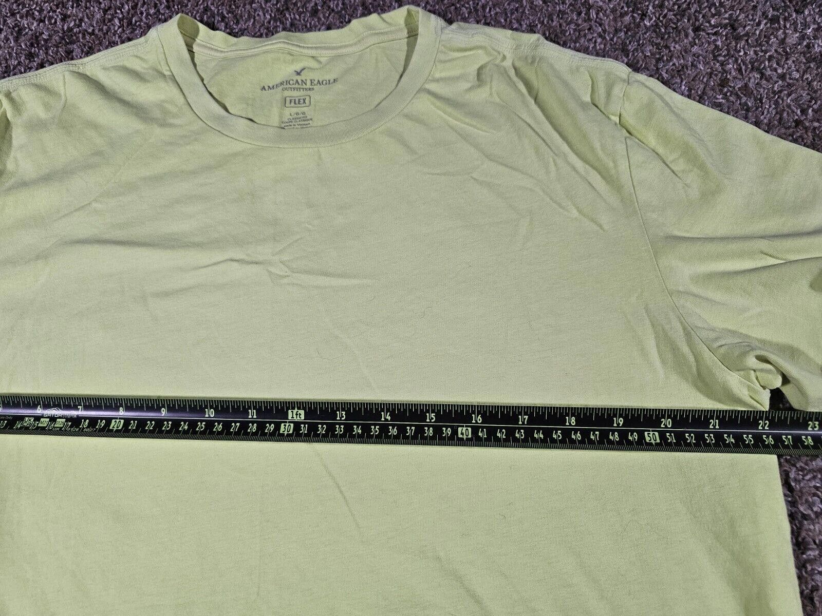 Designer American Eagle Men T-Shirt FLEX L Greenish Yellow Blue Ombre Size US L / EU 52-54 / 3 - 5 Thumbnail