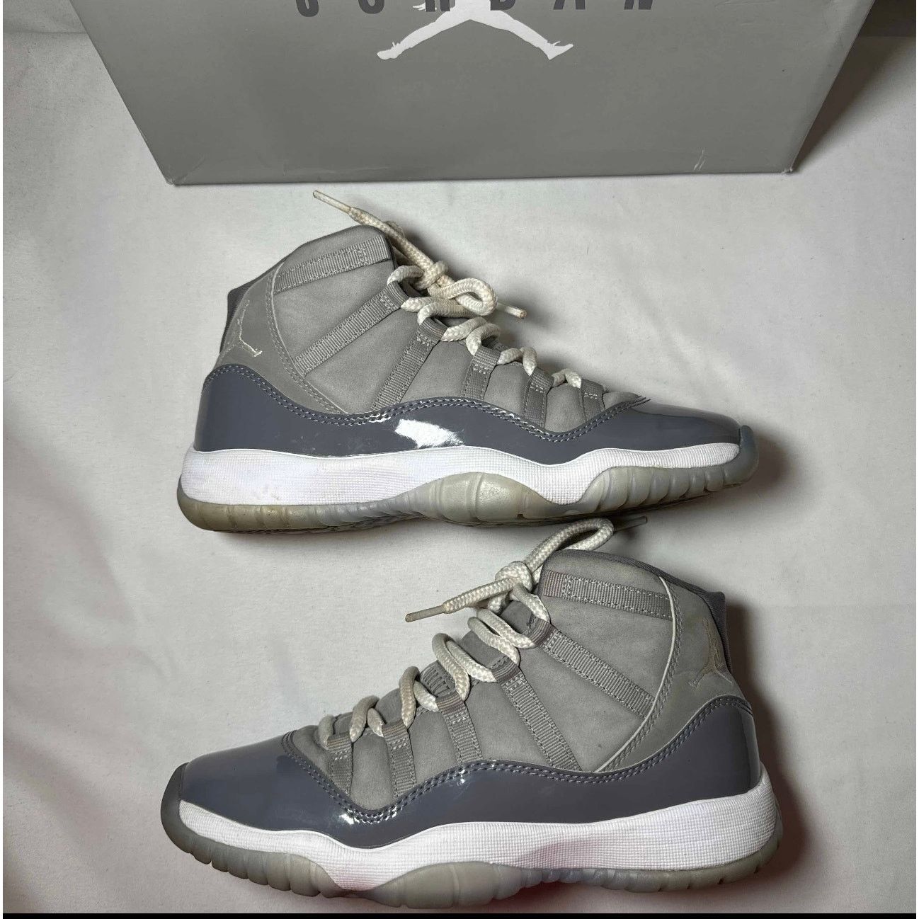 Jordan Brand × Nike Size 5.5 - Air Jordan 11 Retro GS Cool Grey 2021 Men's Shoes Size US 5.5 / EU 38 - 2 Thumbnail