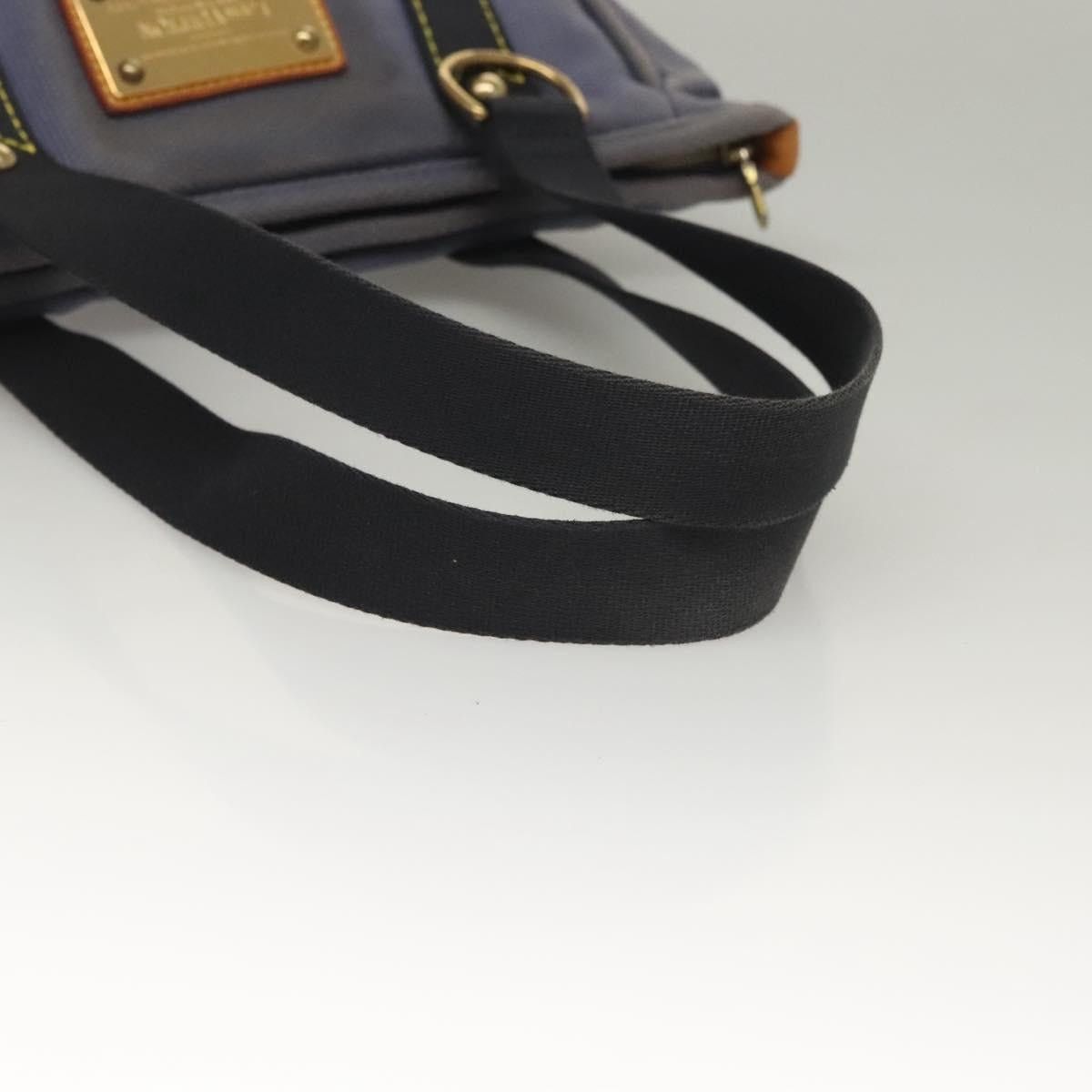 Louis Vuitton LOUIS VUITTON Antigua Cabas MM Tote Bag Blue M40087 Size ONE SIZE - 7 Thumbnail