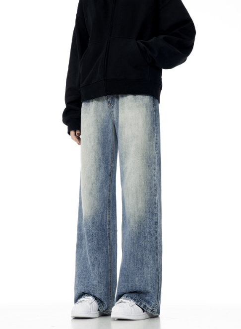 Japanese Brand × Jean Retro American men's simple flared washed jeans Size US 32 / EU 48 - 2 Thumbnail