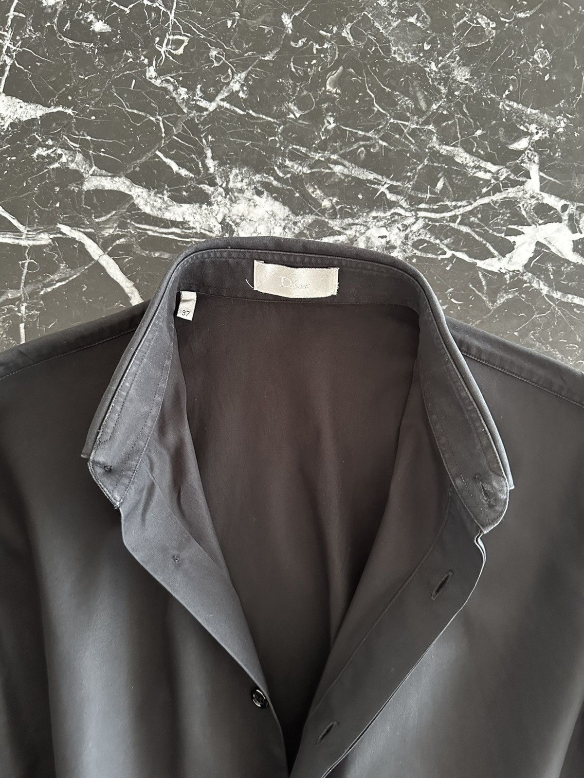 Dior FW06 Black Cotton Poplin Shirt Bee Embroidery sz 37 Size US S / EU 44-46 / 1 - 5 Thumbnail