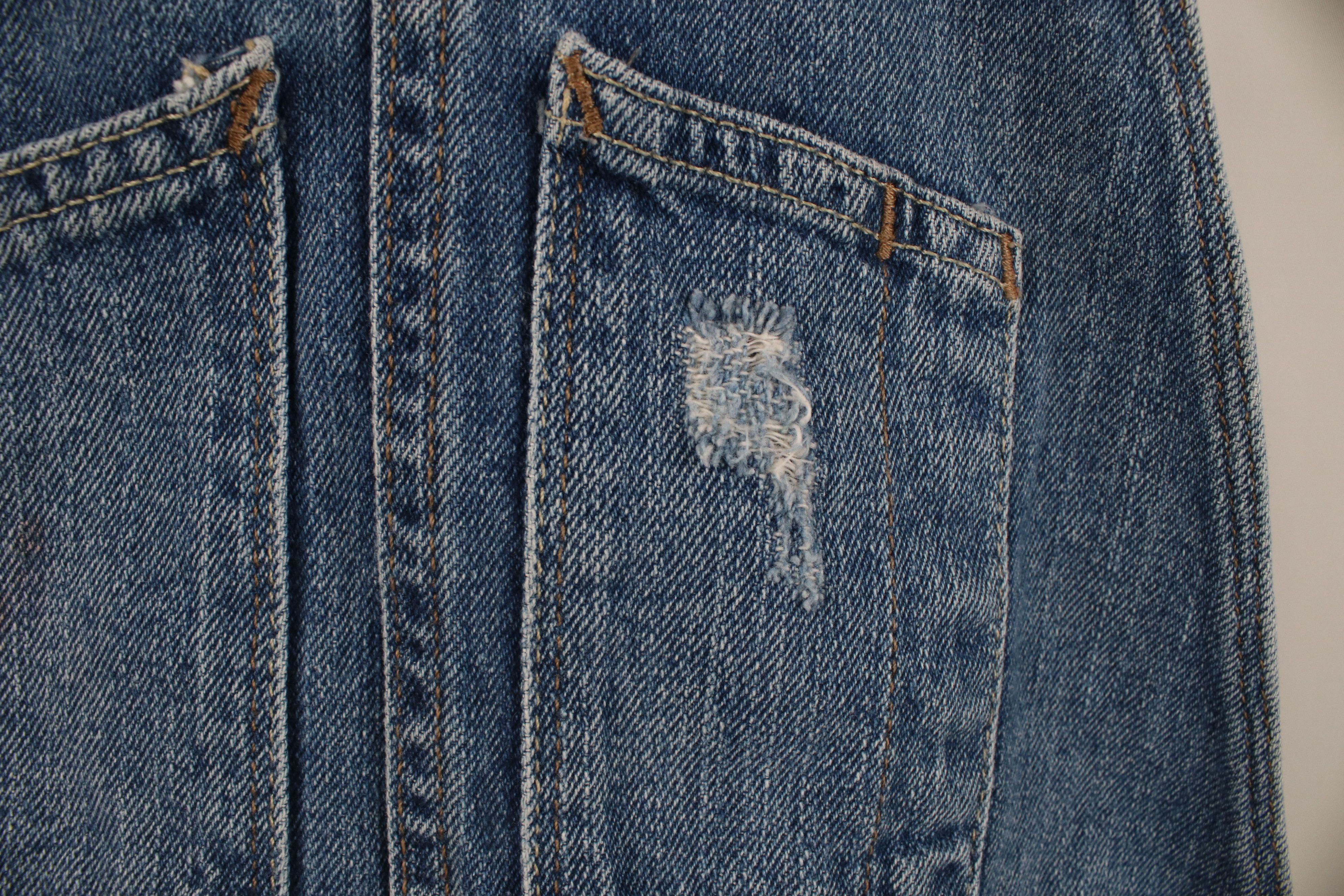 Levi's Vintage Y2K Levis Babydoll Denim Shortalls Overalls Size 27" / US 4 / IT 40 - 6 Thumbnail