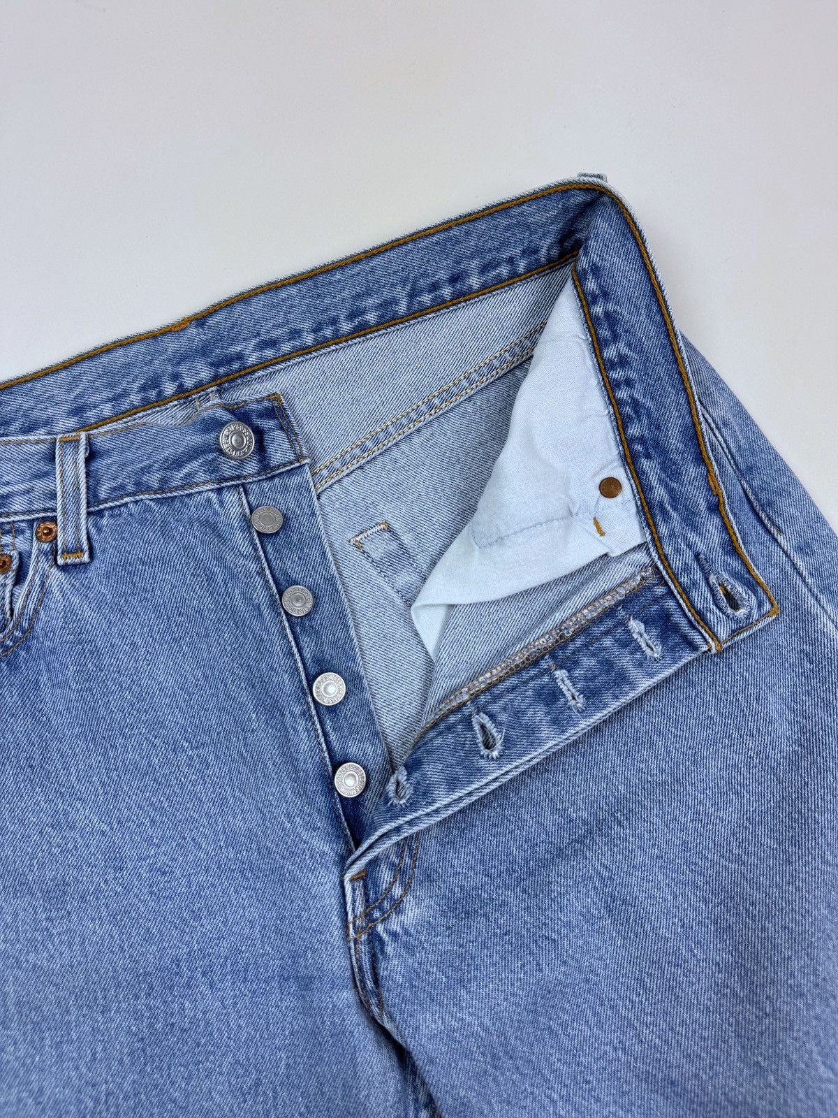 Levi's 1990’s Vintage Levi’s 501 Washed Denim Jeans Pants Size US 33 - 10 Thumbnail
