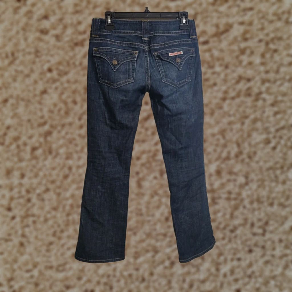 Hudson Hudson Jeans Ladies Dark Wash Designer Stretch Denim Bootcut Woman's 26 USA Blue Size 26" / US 2 / IT 38 - 1 Thumbnail