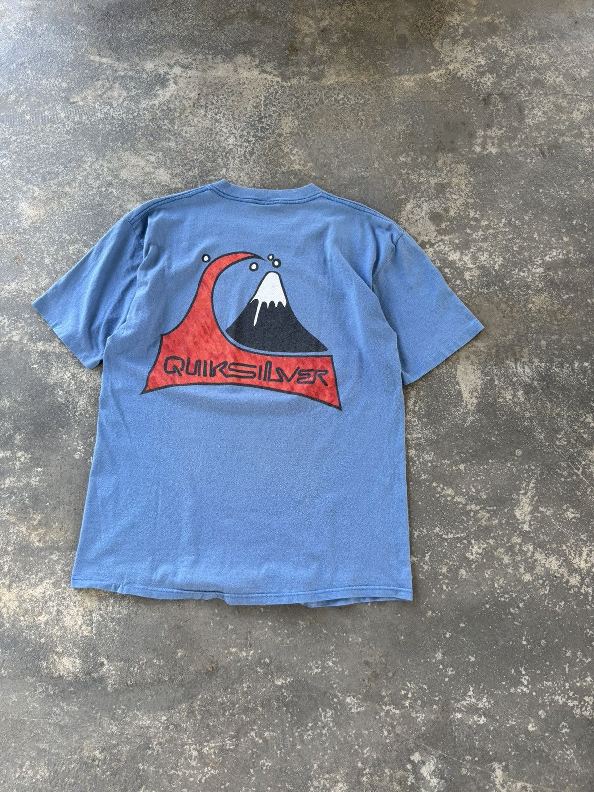 Quiksilver × Vintage Vintage 90’s Quiksilver Tee Size US L / EU 52-54 / 3 - 1 Thumbnail