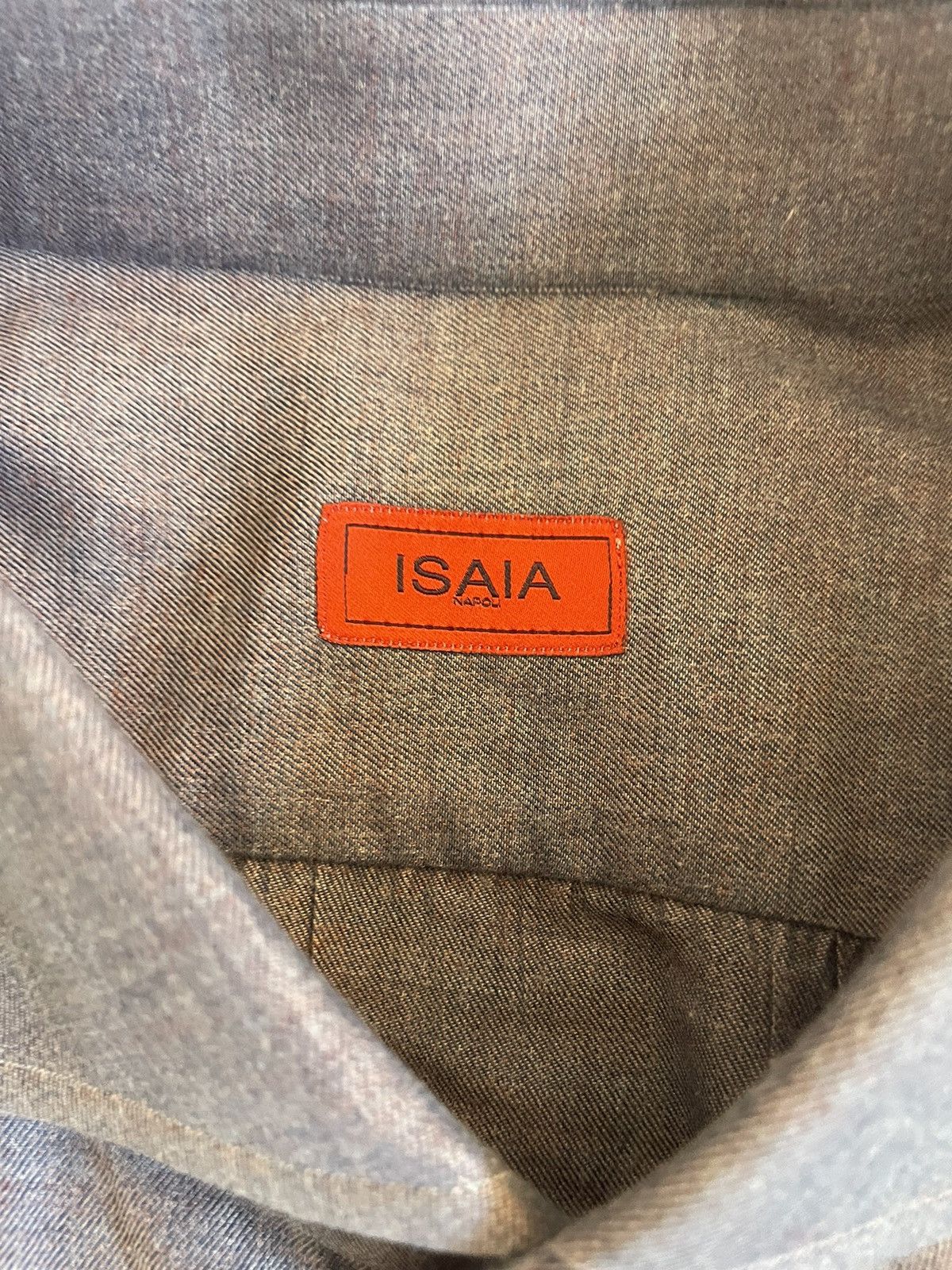 Isaia Cotton-Cashmere Dress Shirt Size US XXL / EU 58 / 5 - 5 Thumbnail