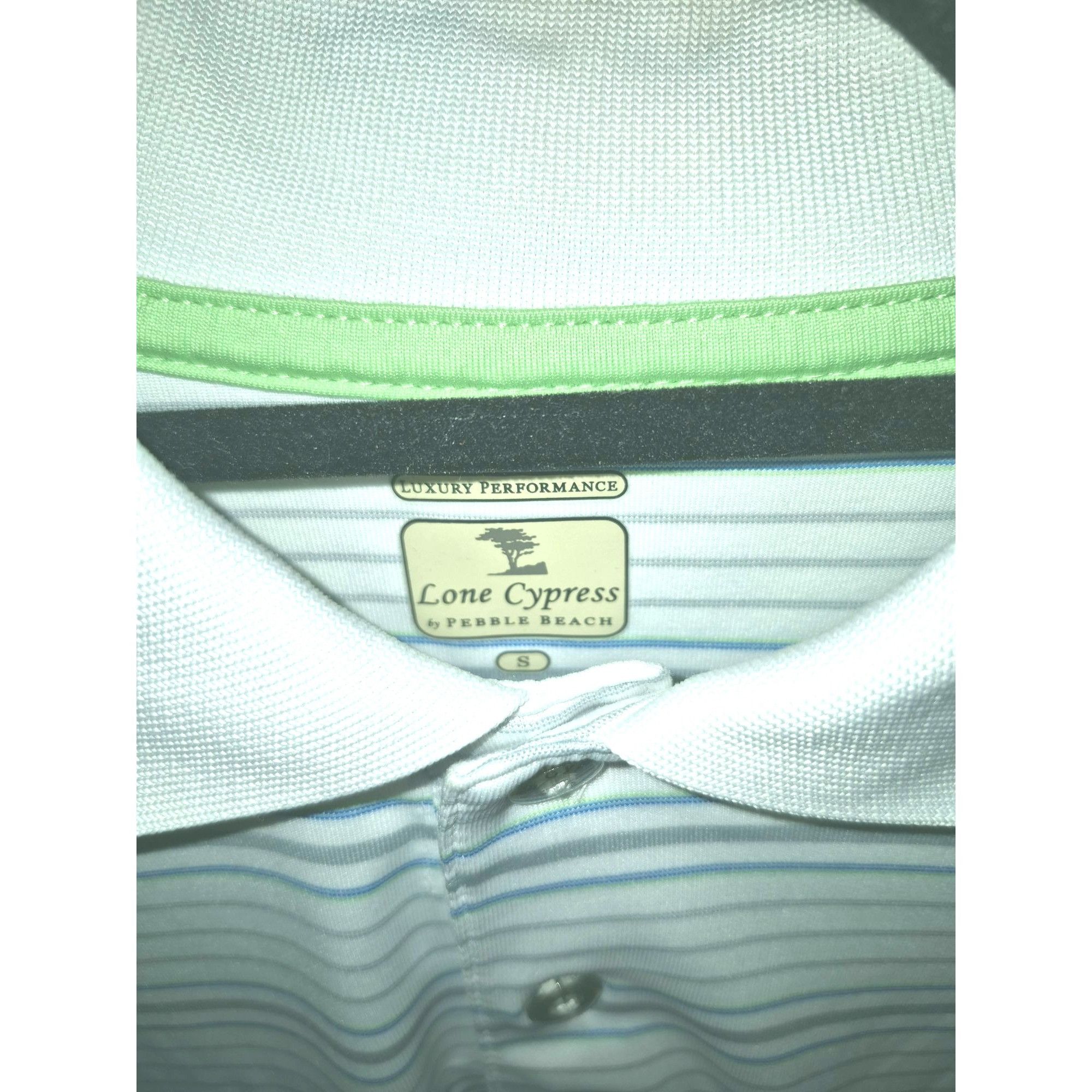 Lone Cypress By Pebble Beach Lone Cypress By Pebble Beach Luxury Performance Striped Polo Size US S / EU 44-46 / 1 - 2 Thumbnail
