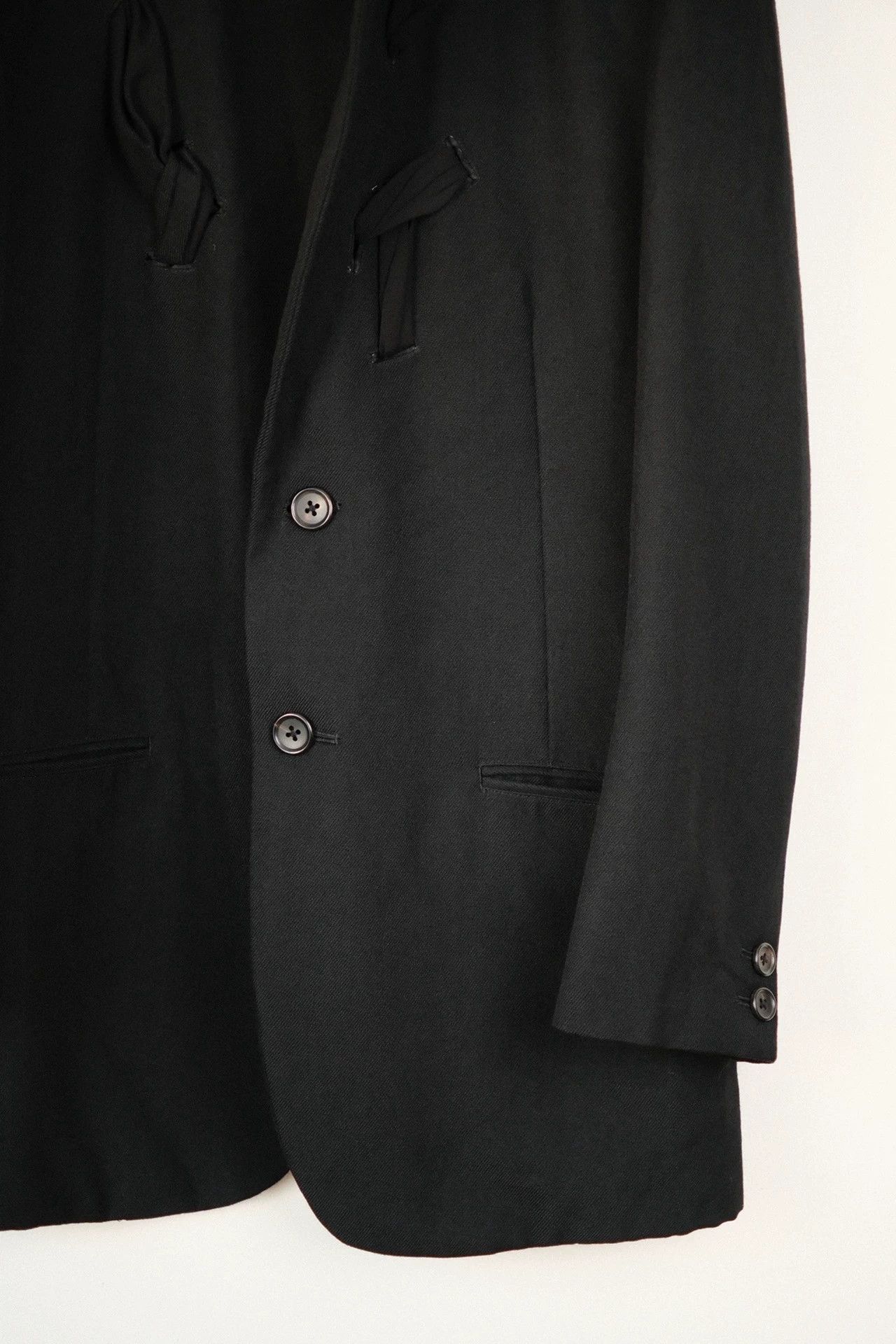 Yohji Yamamoto Yohji Yamamoto 06AW Archive Baroque Silk Bow Tie Blazer Size US M / EU 48-50 / 2 - 5 Thumbnail