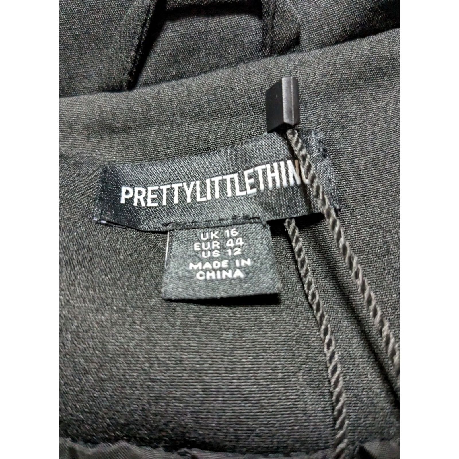 PrettyLittleThing VINTAGE PRETTY LITTLE THING Blazer Women Oversize US12 Black Military Button Detail NEW Size XL / US 12-14 / IT 48-50 - 7 Thumbnail