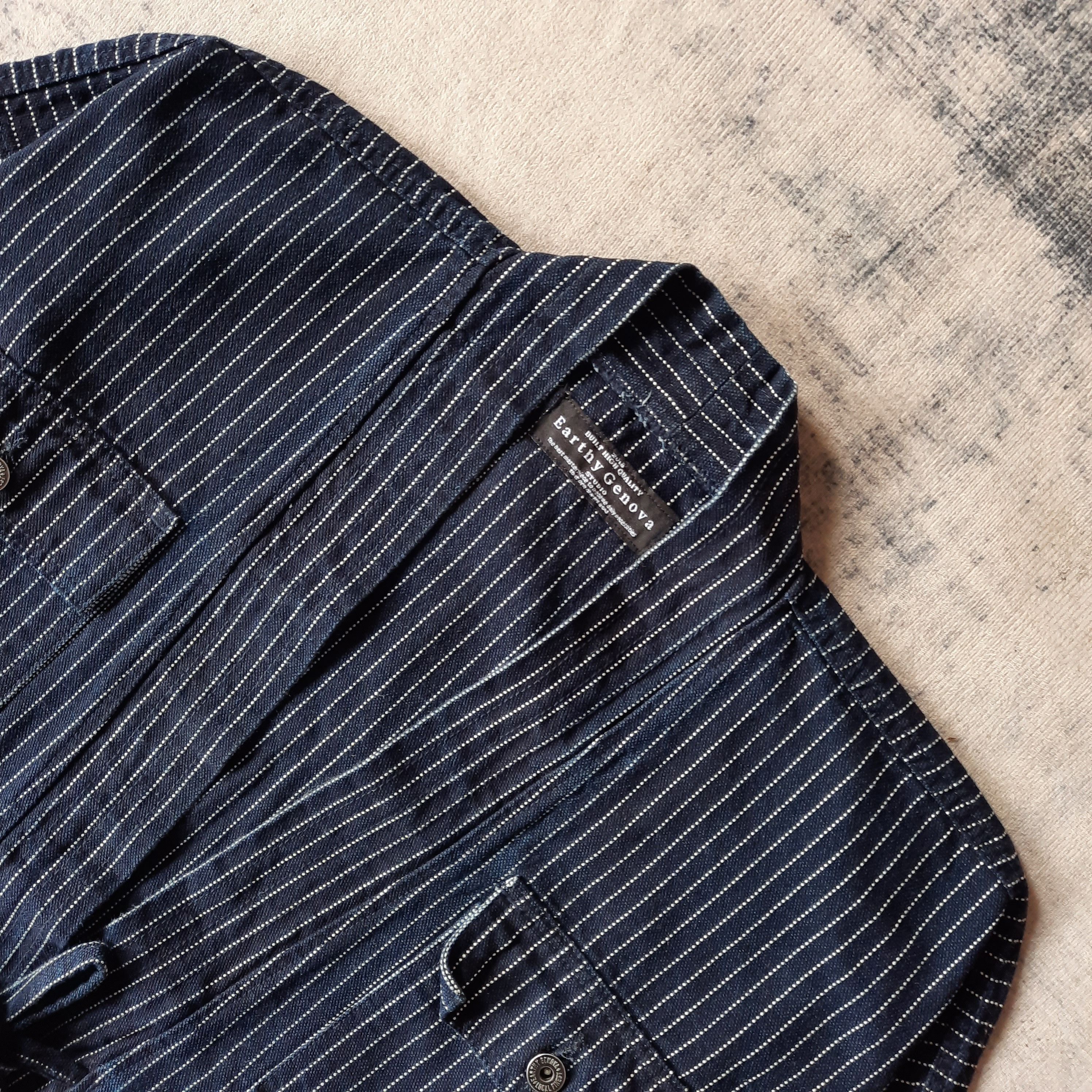 45rpm 🌸 Josho 13.5 oz multipocket indigo wabash kimono jacket Size US L / EU 52-54 / 3 - 3 Thumbnail