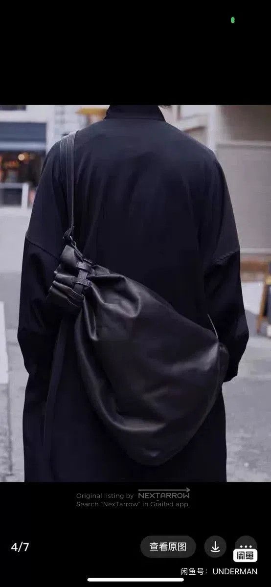 Yohji Yamamoto Yohji Yamamoto Pour Homme Leather Hobo Bag. Size ONE SIZE - 5 Thumbnail