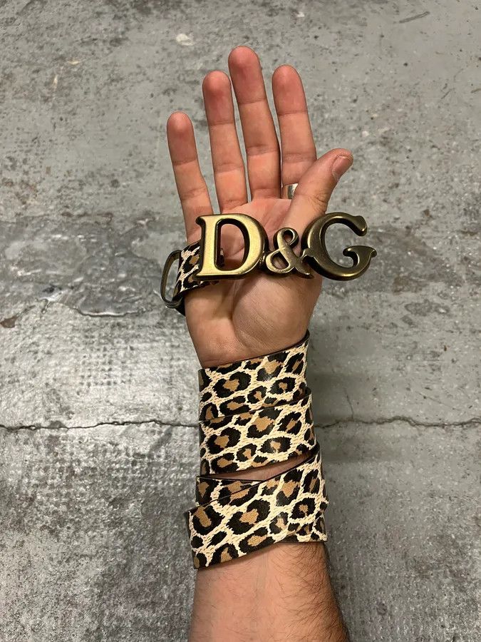 Dolce & Gabbana 2000s Dolce & Gabbana Leopard Print Leather Belt Size ONE SIZE - 2 Thumbnail