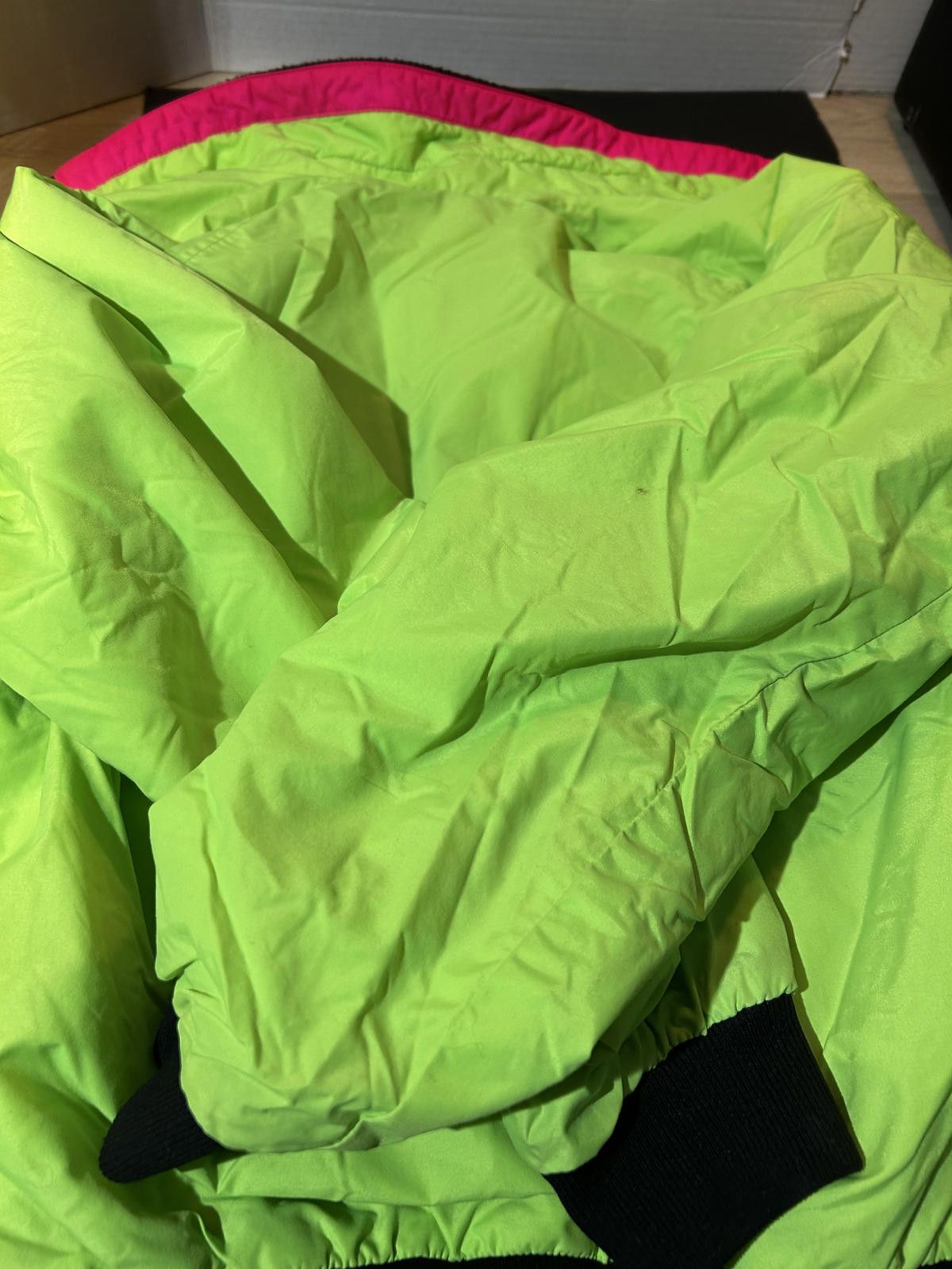 Columbia Vintage 90s Columbia Jacket Neon Lime Green Men's L Size US L / EU 52-54 / 3 - 7 Thumbnail