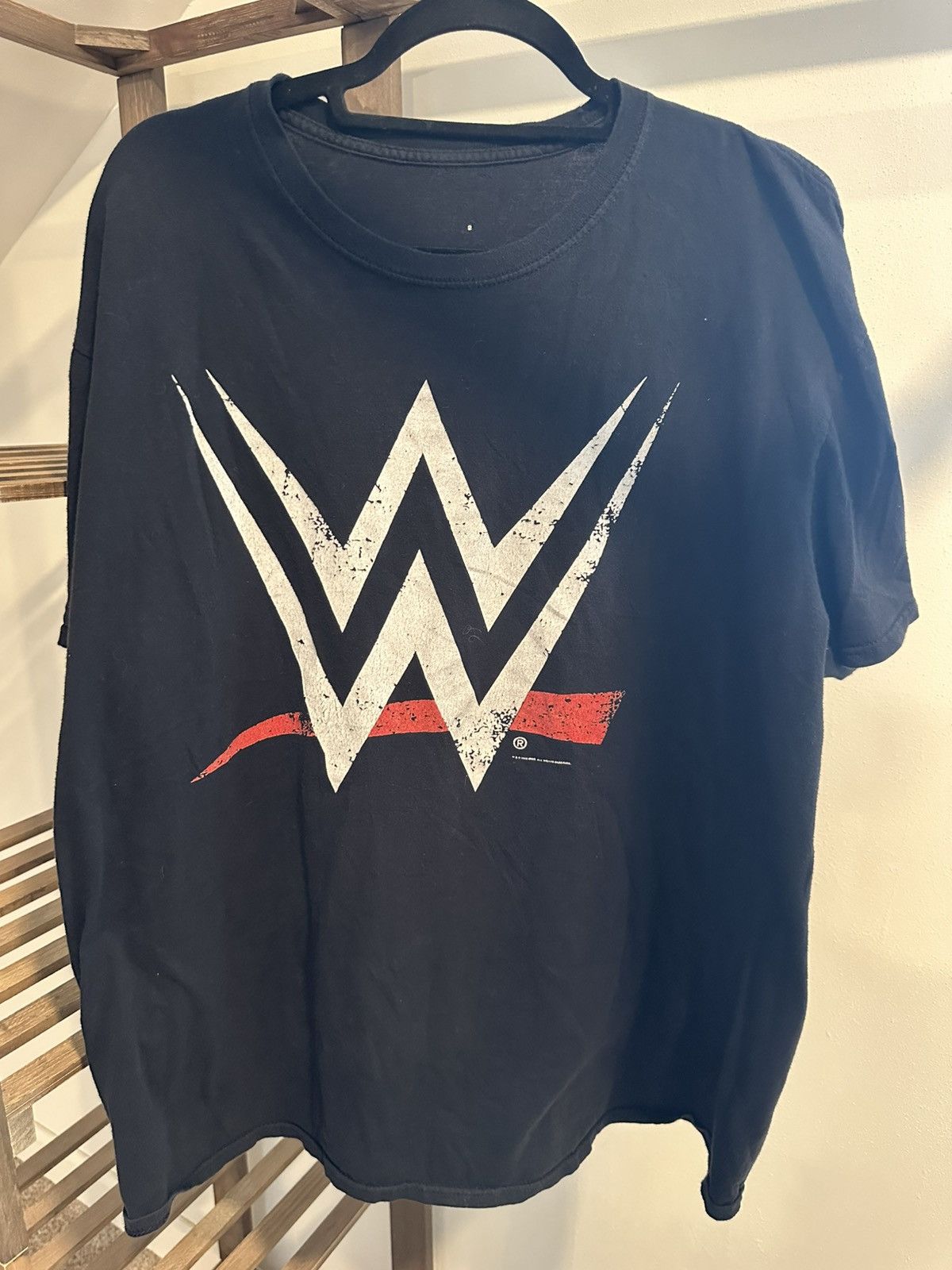 WWE Wrestling Black T Shirt Logo