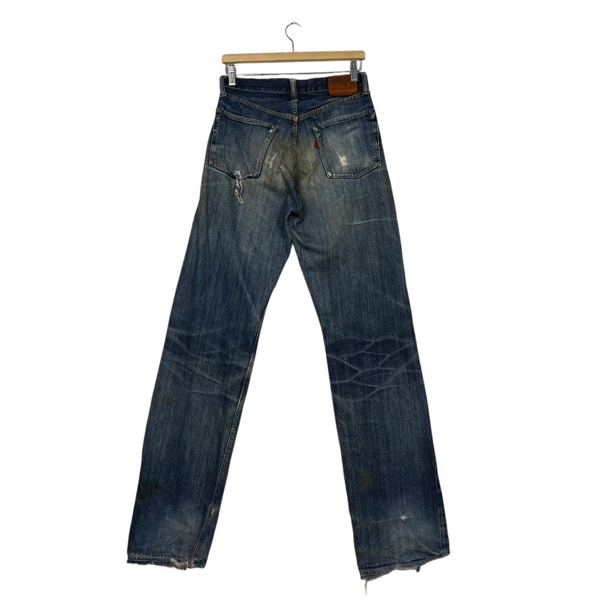 Sugar Cane Vintage Sugar Cane Distressed Selvedge Denim Jeans Size US 30 / EU 46 - 7 Thumbnail